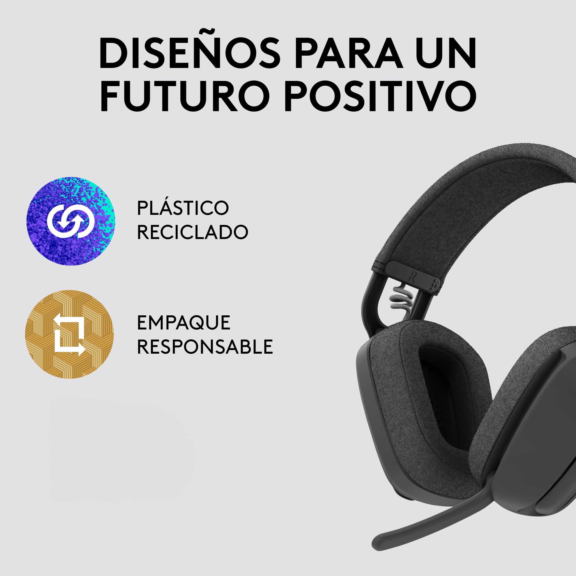 Audífonos Inalámabrico Logitech Zone Vibe 100 con Micrófono de Cancelación de Ruido Negro - 4