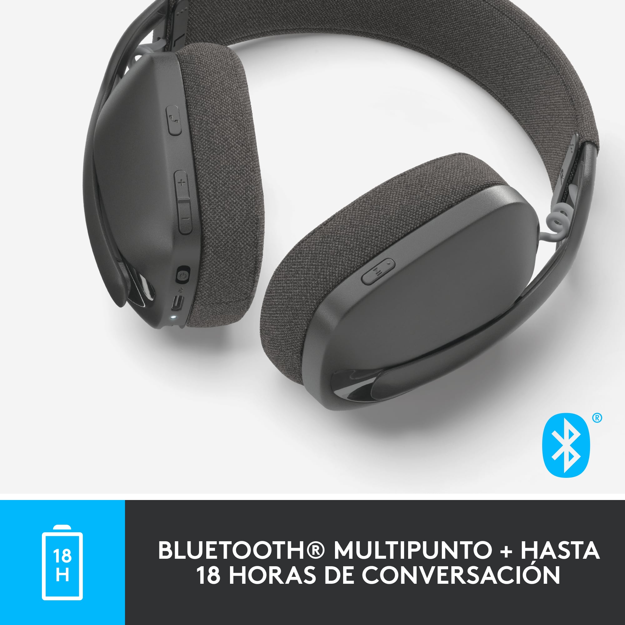 Audífonos Inalámabrico Logitech Zone Vibe 100 con Micrófono de Cancelación de Ruido Negro - 5