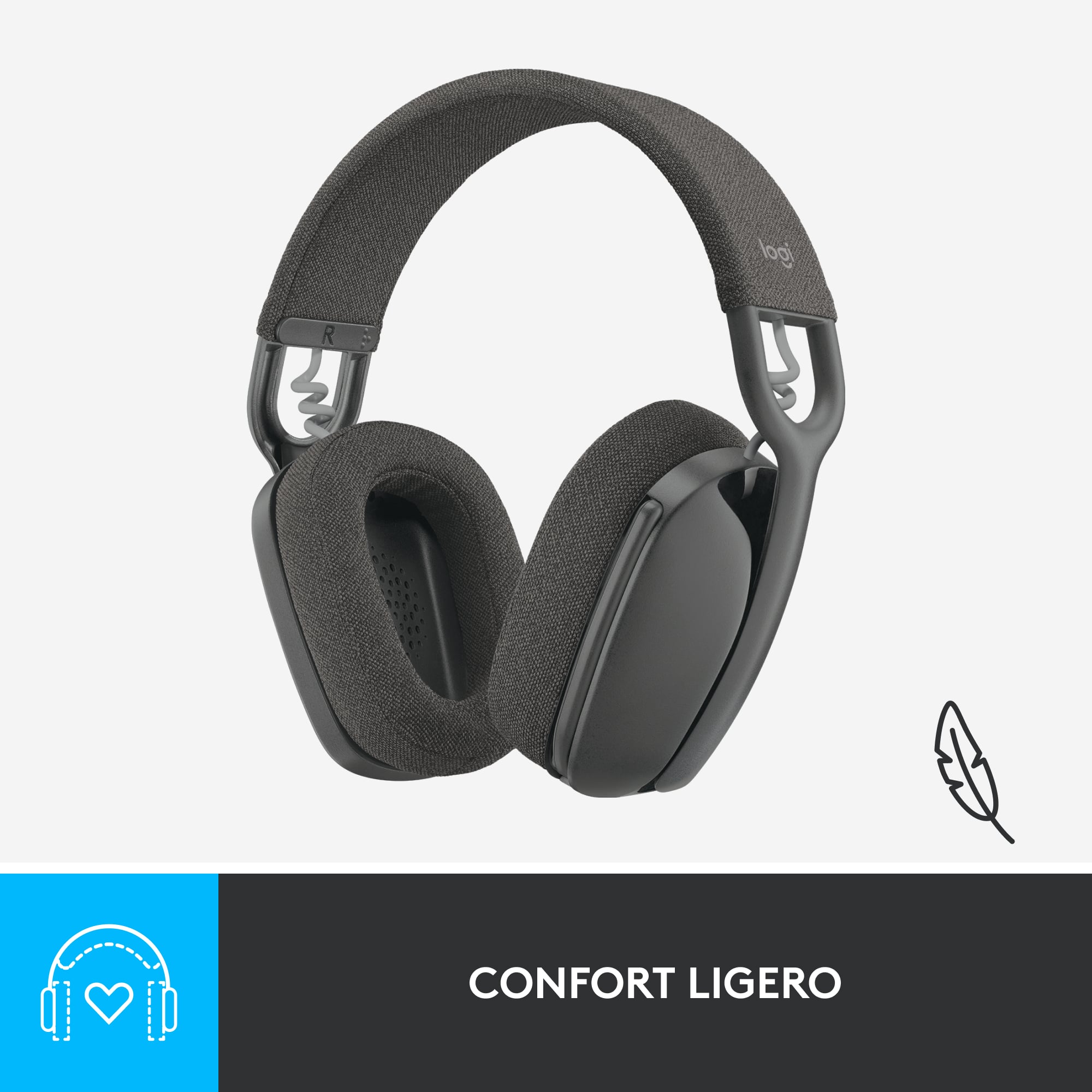 Audífonos Inalámabrico Logitech Zone Vibe 100 con Micrófono de Cancelación de Ruido Negro - 7