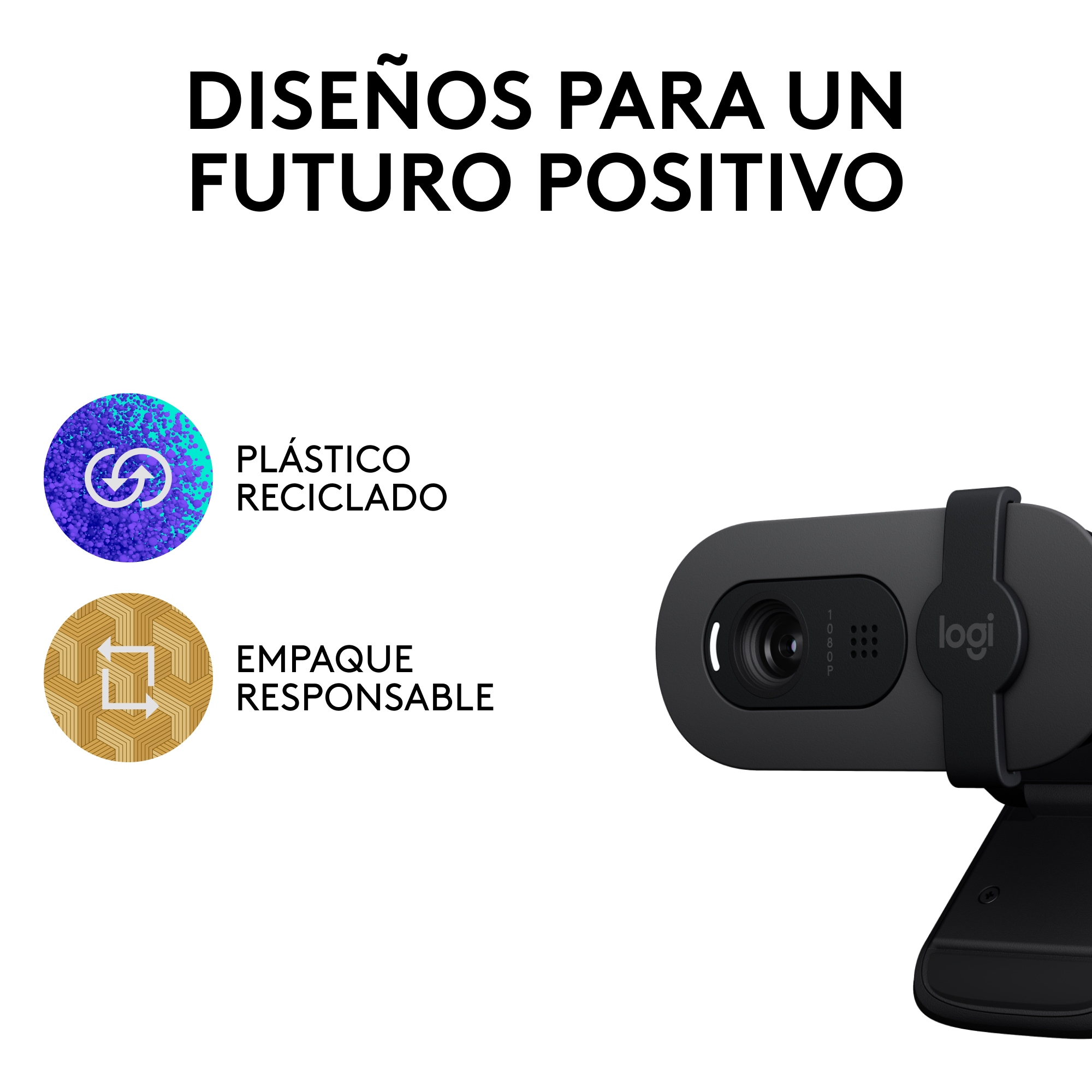 Cámara Web Logitech Brio 100 FHD 1080P Grafito - 7