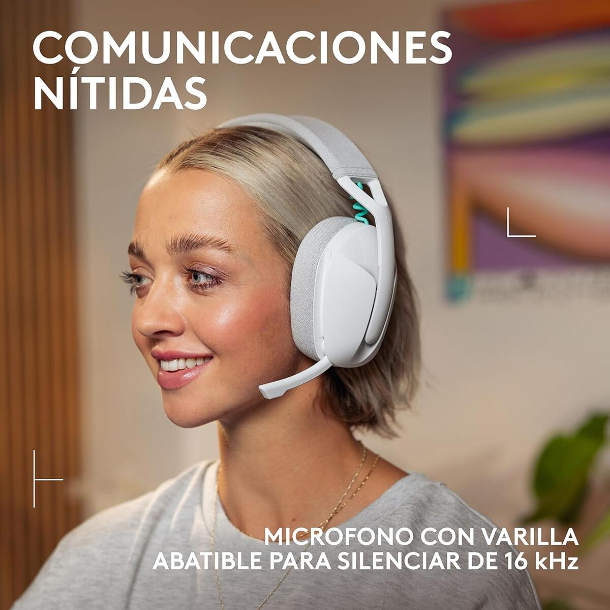 Audífonos con micrófono inalámbricos G321 LIGHTSPEED para juegos Blanco - 2