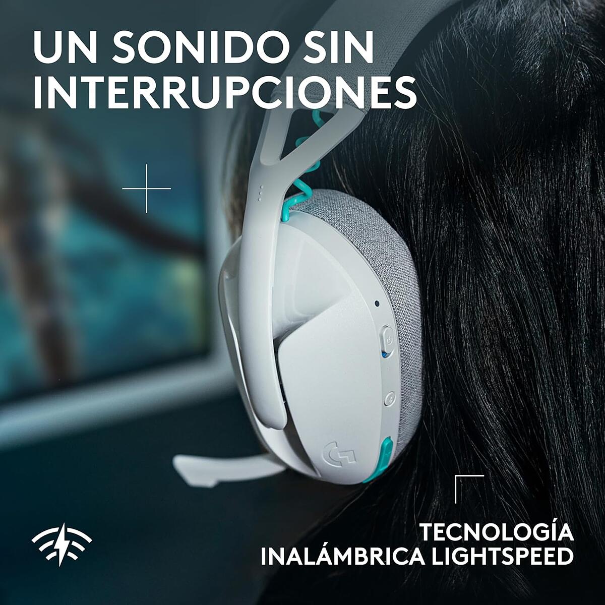 Audífonos con micrófono inalámbricos G321 LIGHTSPEED para juegos Blanco - 3