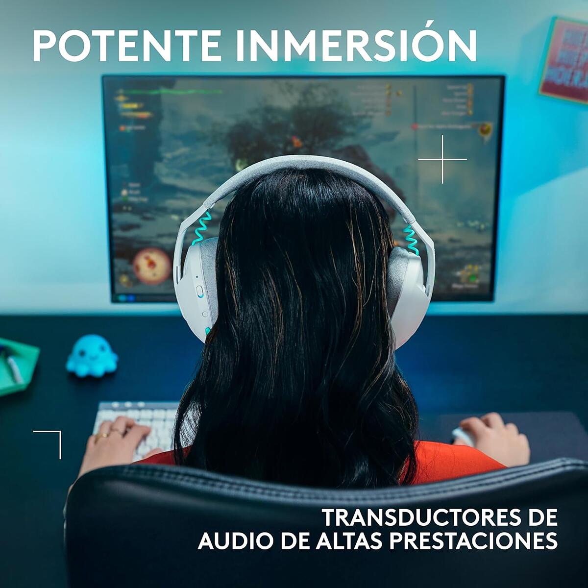 Audífonos con micrófono inalámbricos G321 LIGHTSPEED para juegos Blanco - 5