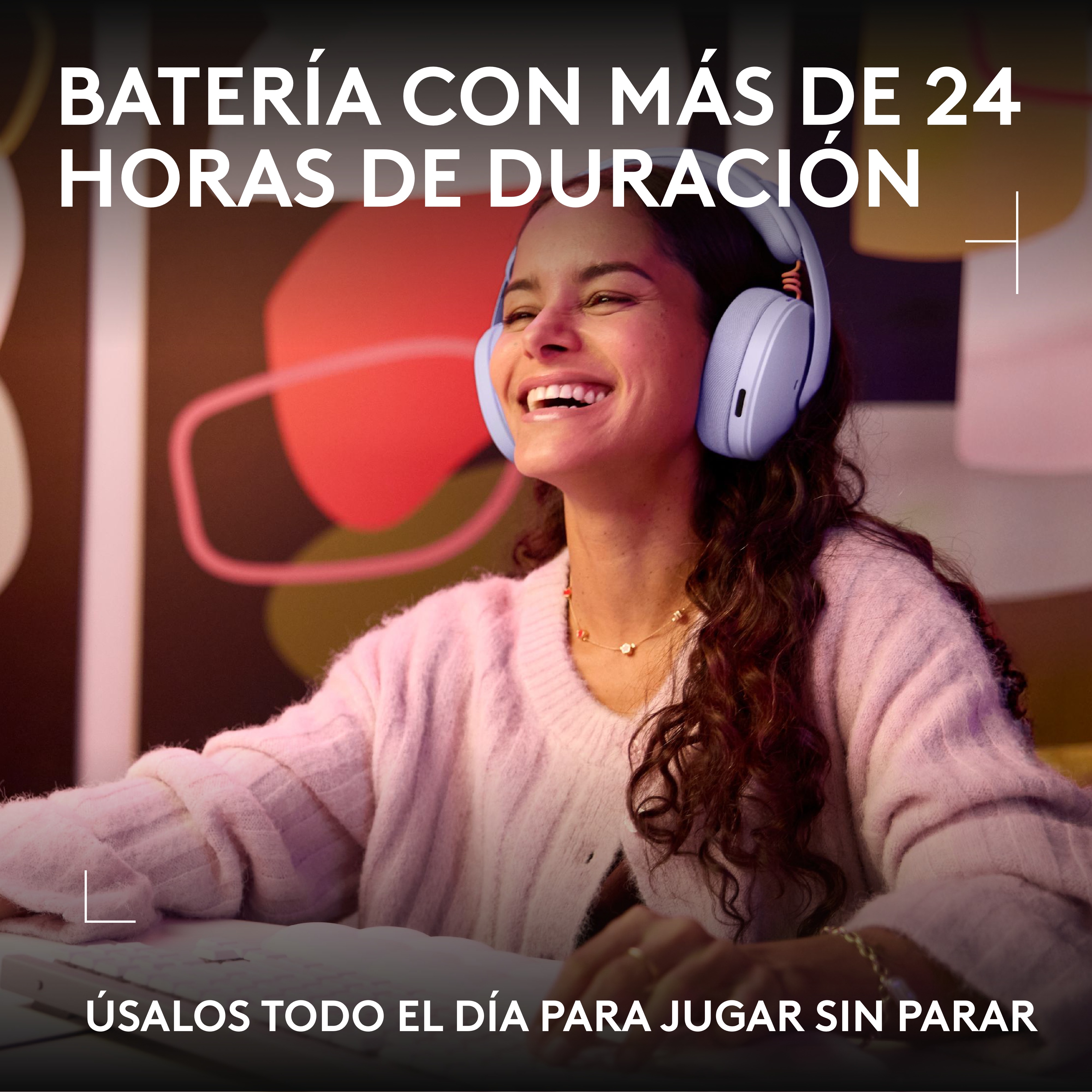 Audífonos con micrófono inalámbricos G325 LIGHTSPEED para juegos Lila - 6