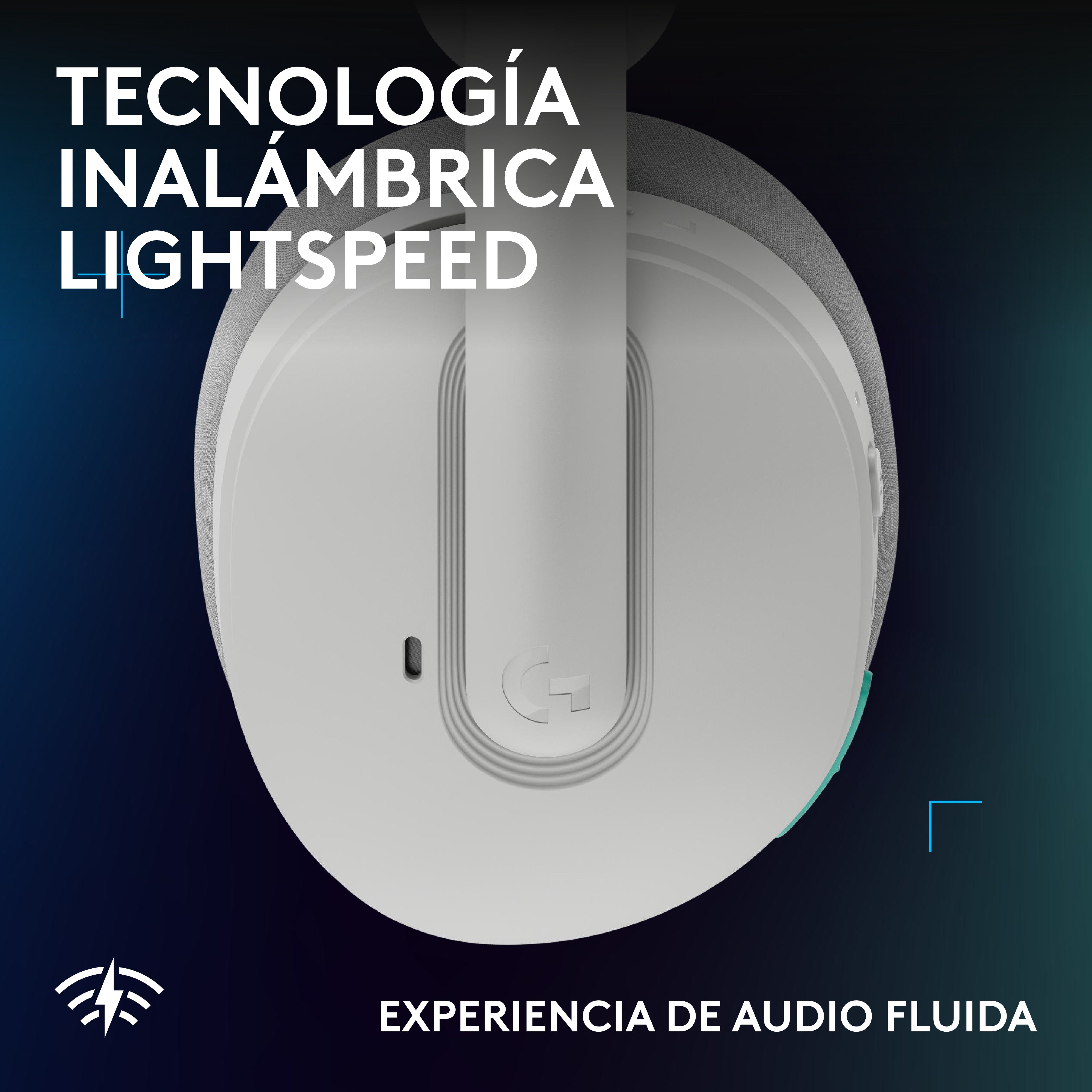 Audífonos con micrófono inalámbricos G325 LIGHTSPEED para juegos Blanco - 3