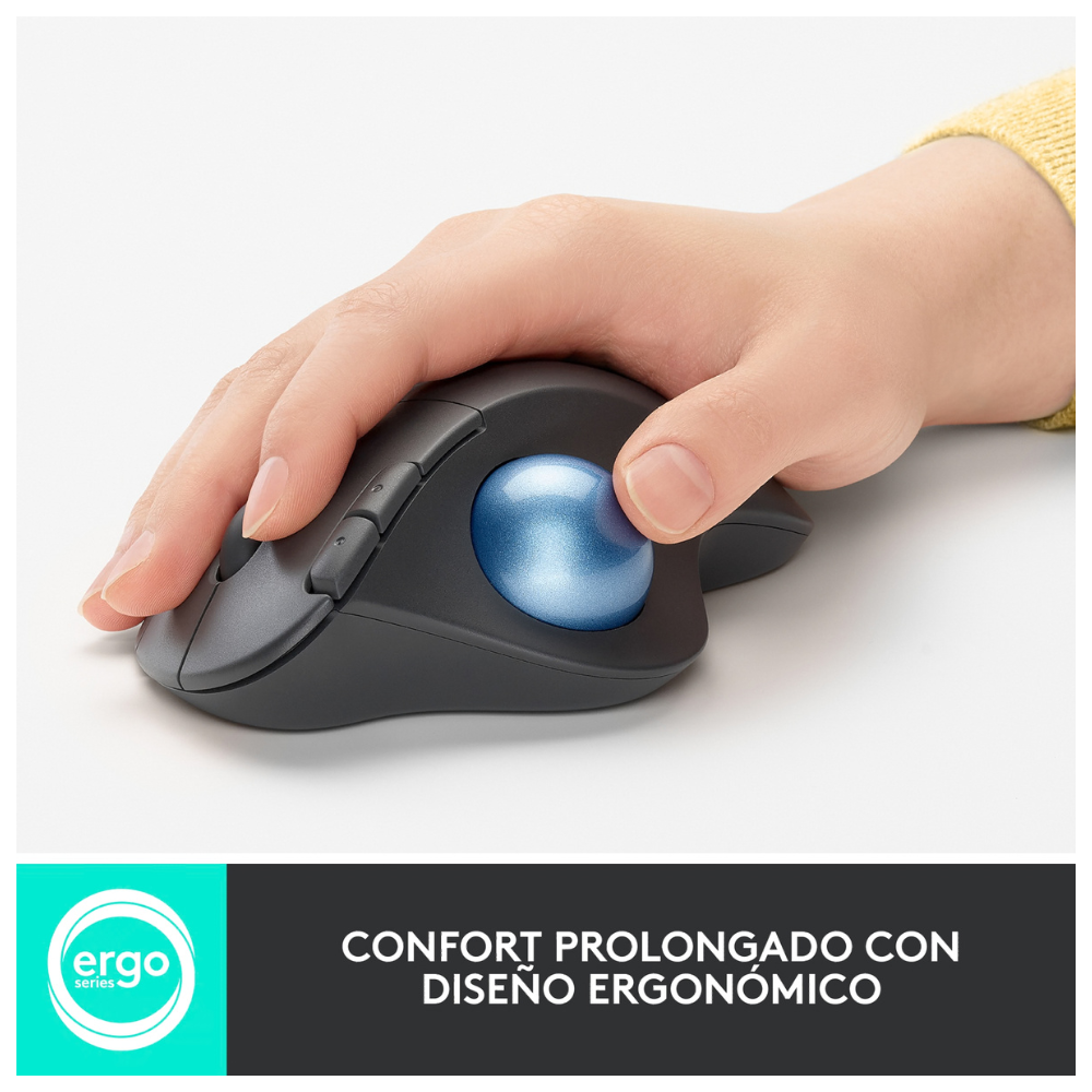 MOUSE INALÁMBRICO TRACKBALL ERGO M575S NEGRO - 2