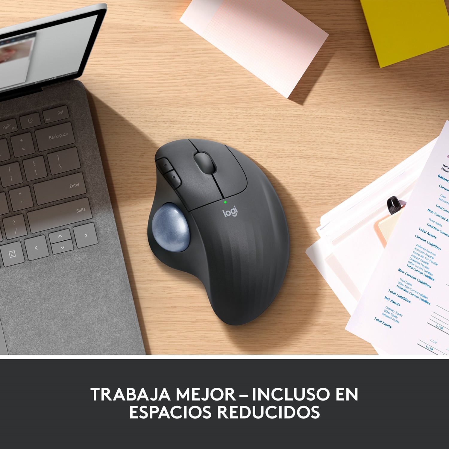 MOUSE INALÁMBRICO TRACKBALL ERGO M575S NEGRO - 5