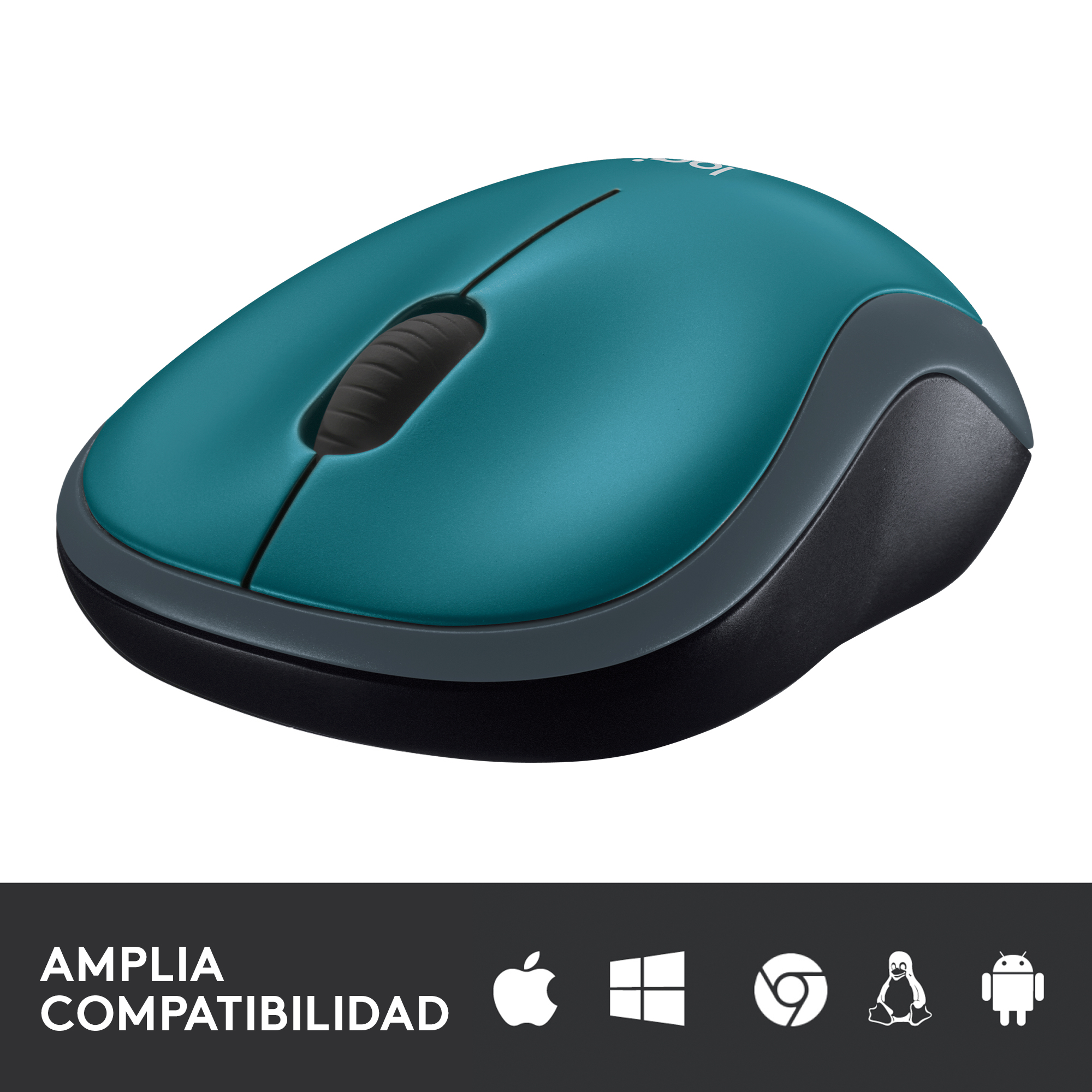 Mouse inalámbrico Logitech M185 Azul - 4