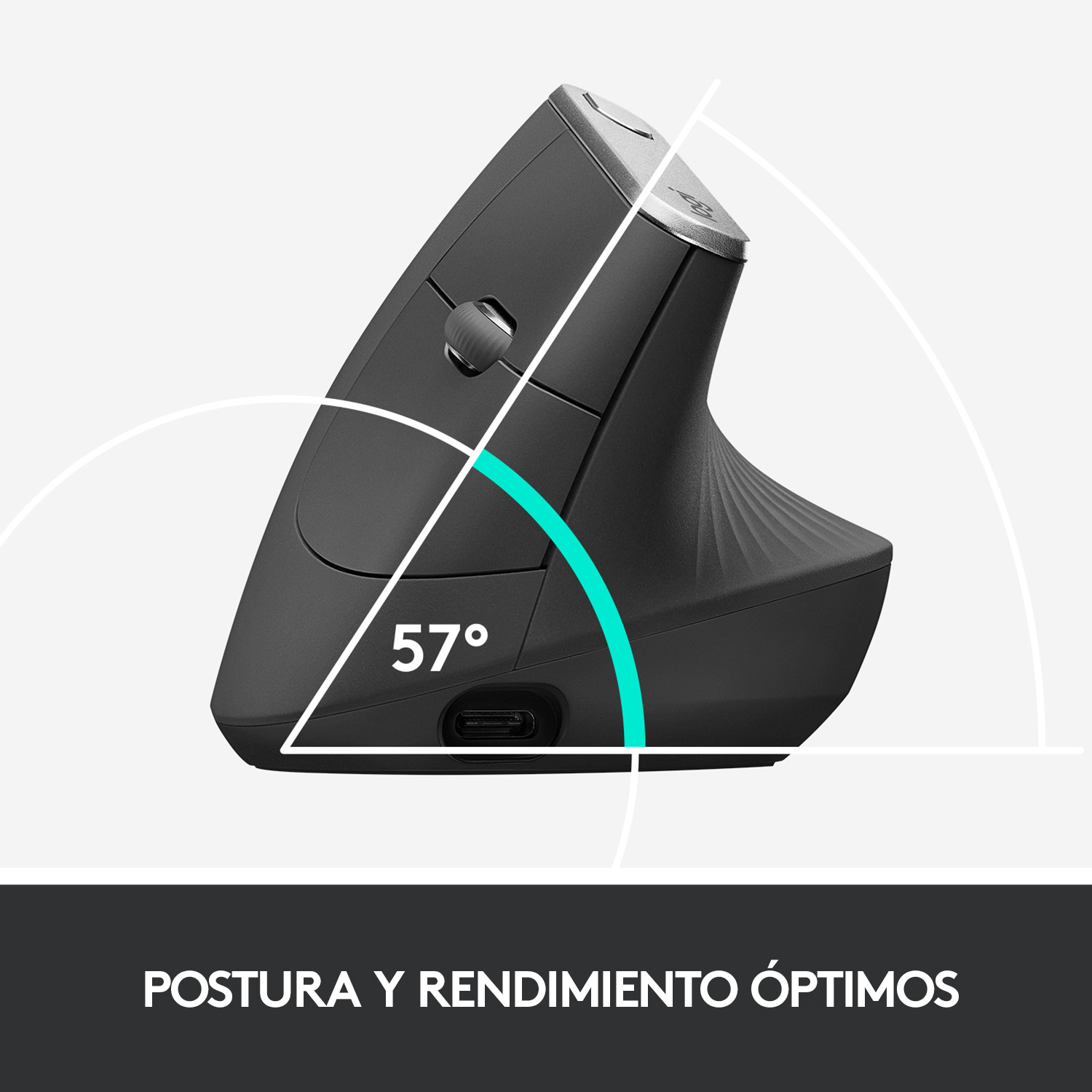 Mouse Ergo Logitech MX VERTICAL Negro - 3