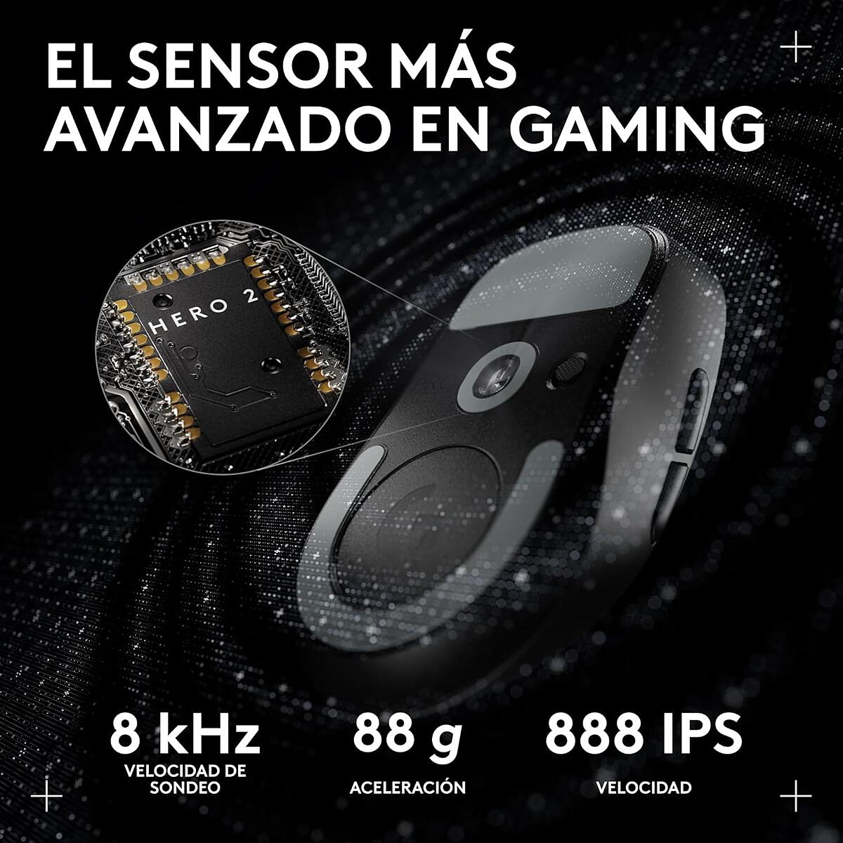 Mouse Inalámbrico Logitech G PRO X SUPERLIGHT 2C LIGHTSPEED Negro - 2