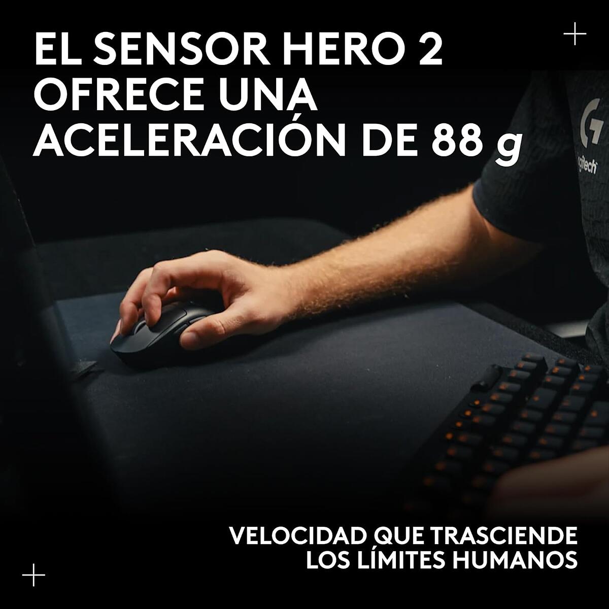 Mouse Inalámbrico Logitech G PRO X SUPERLIGHT 2C LIGHTSPEED Negro - 8