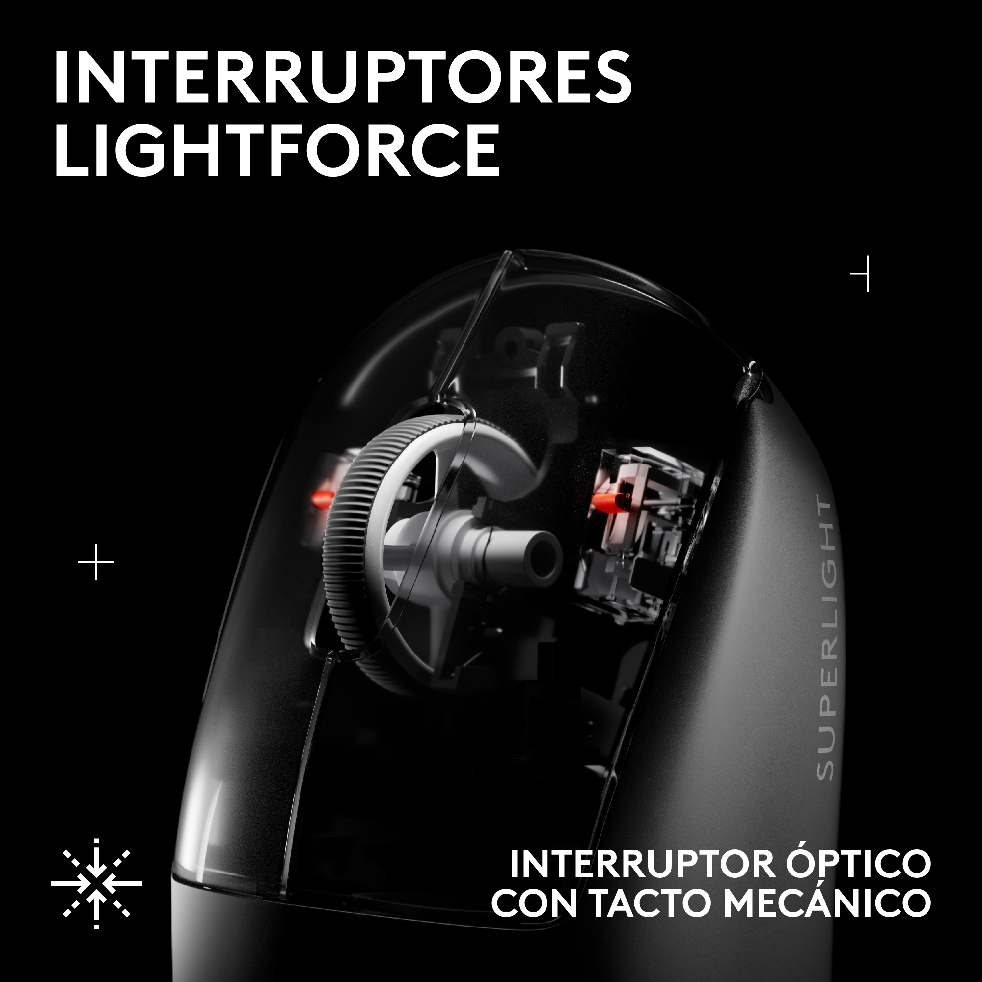 Mouse Inalámbrico Logitech PRO X SUPERLIGHT 2 SE LIGHTSPEED para juegos Negro - 4