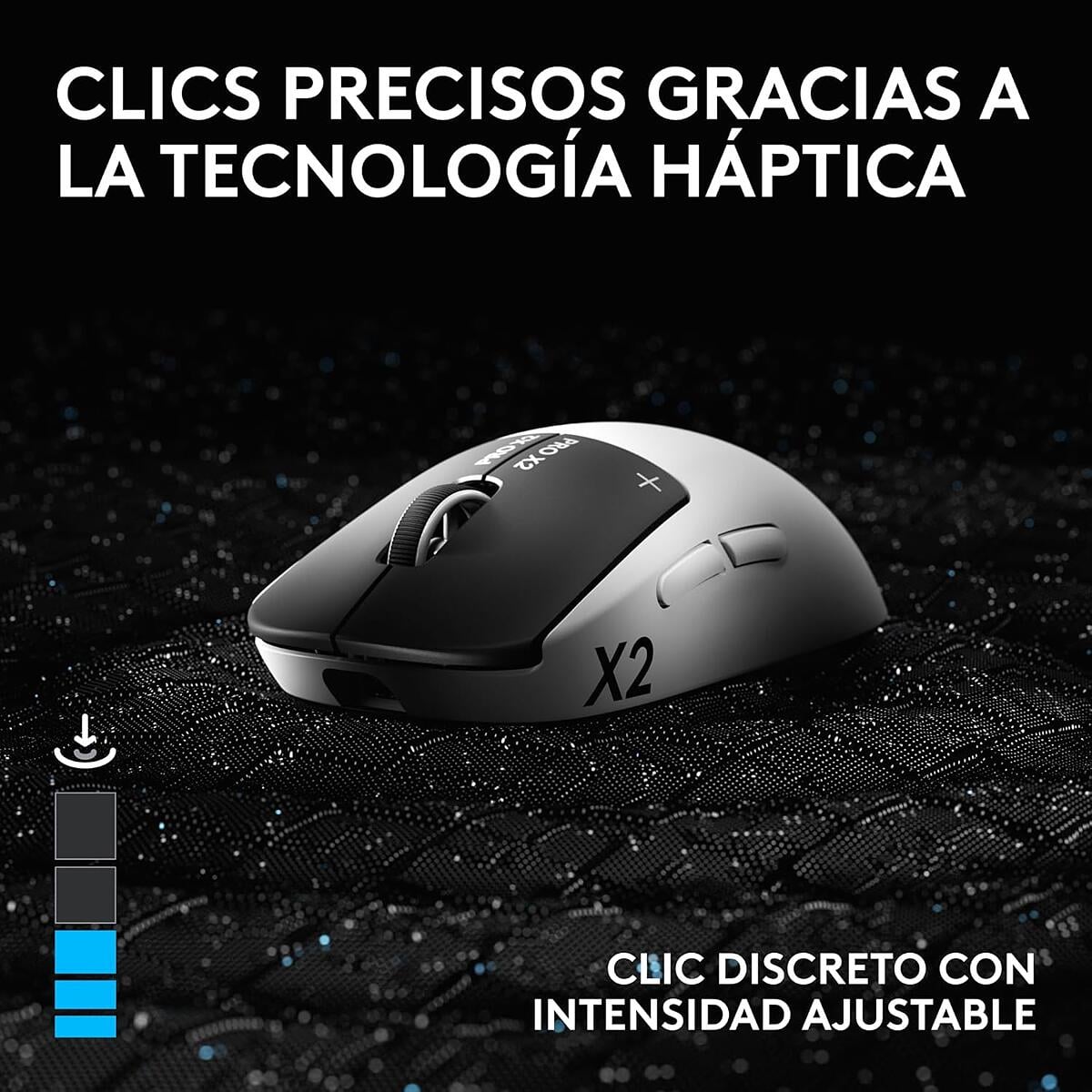 Mouse Inalámbrico Logitech PRO X2 SUPERSTRIKE para juegos Negro/Blanco - 4