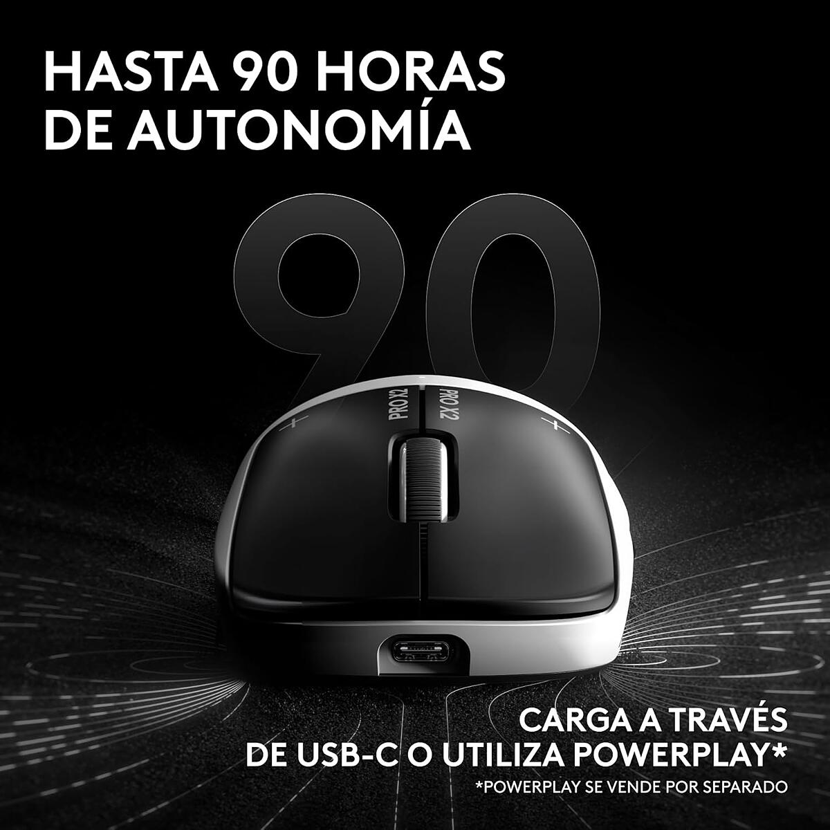 Mouse Inalámbrico Logitech PRO X2 SUPERSTRIKE para juegos Negro/Blanco - 6