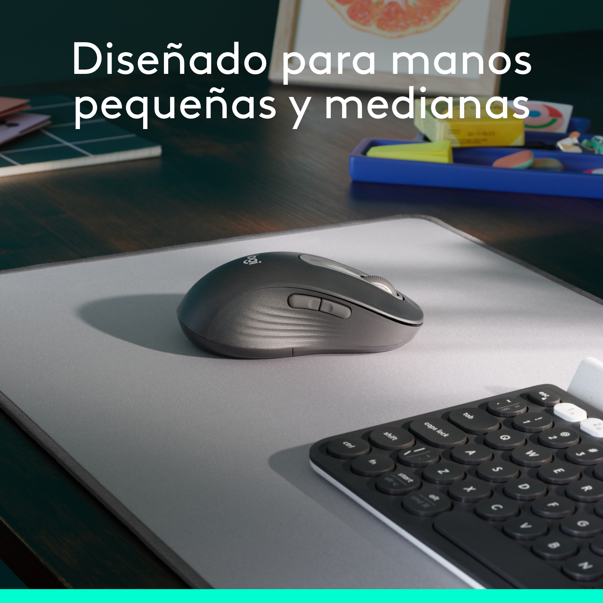 MOUSE INALÁMBRICO LOGITECH PARA ZURDOS SIGNATURE M650 L LEFT BLACK - 2
