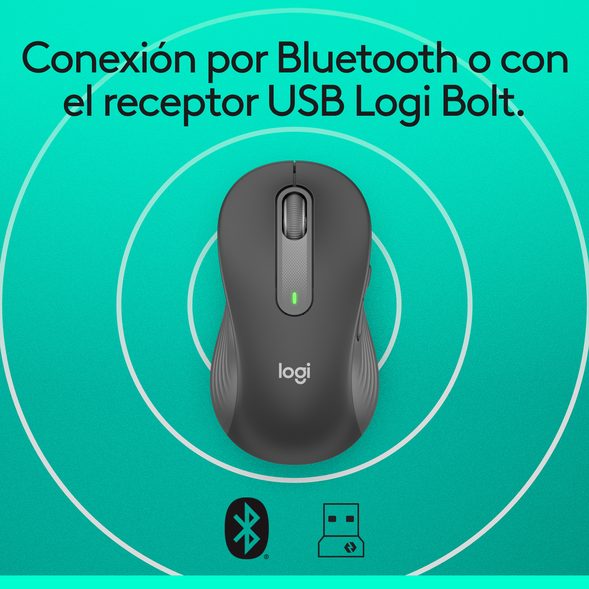 MOUSE INALÁMBRICO LOGITECH PARA ZURDOS SIGNATURE M650 L LEFT BLACK - 4