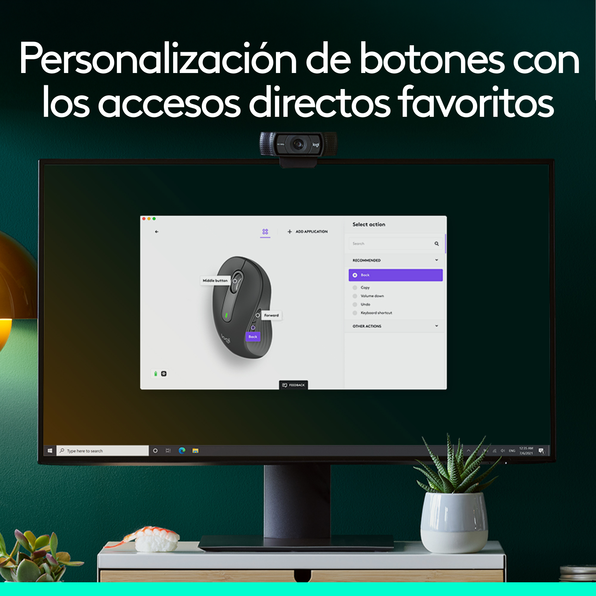 MOUSE INALÁMBRICO LOGITECH PARA ZURDOS SIGNATURE M650 L LEFT BLACK - 5