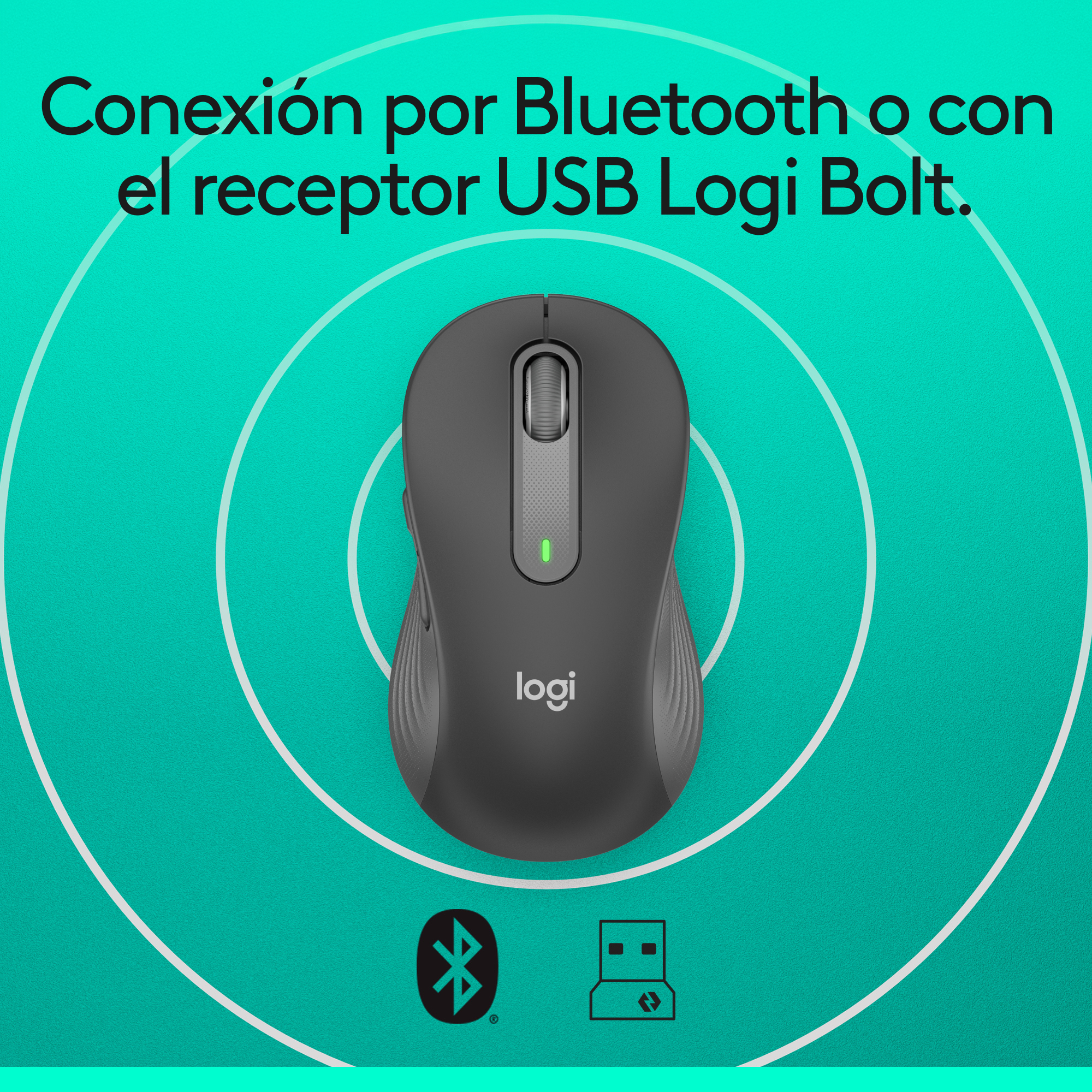 Mouse inalámbrico Logitech Signature M650 L Negro - 4
