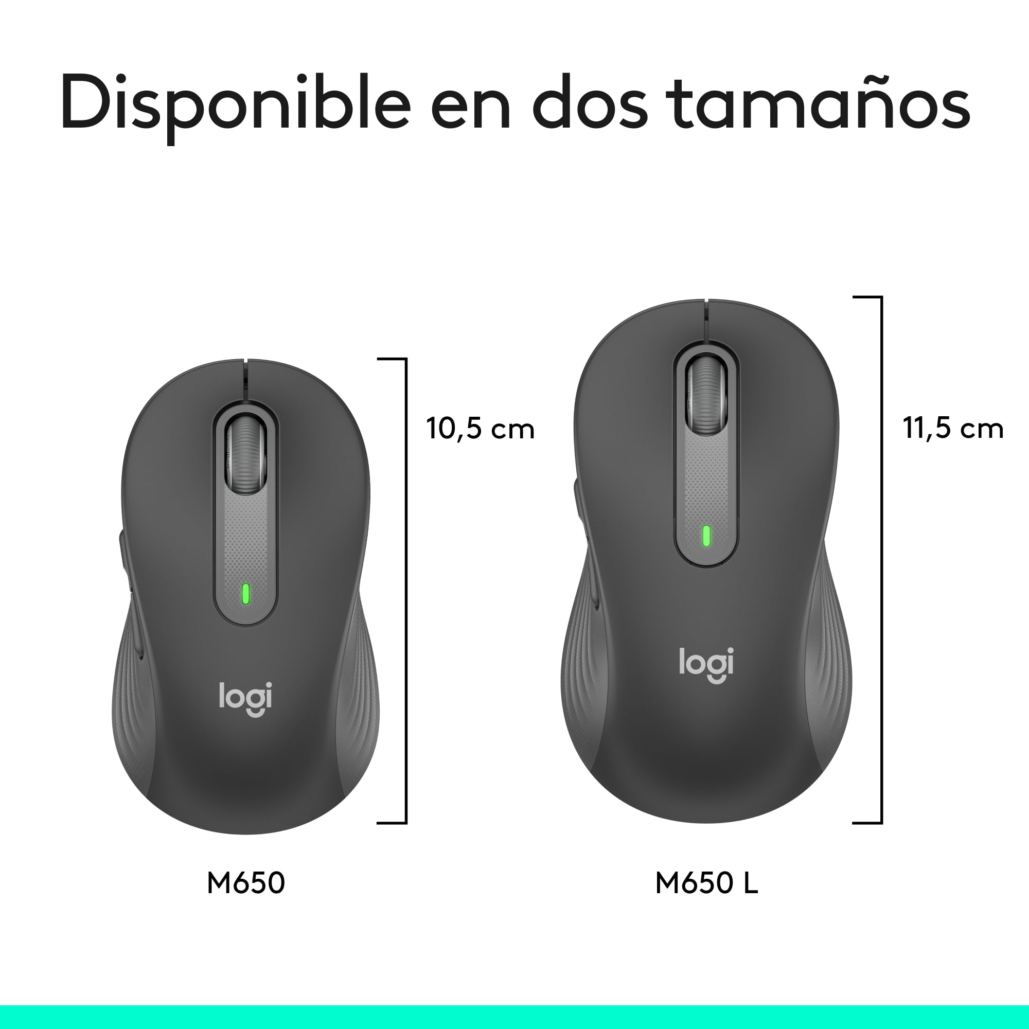 Mouse inalámbrico Logitech Signature M650 L Negro - 6