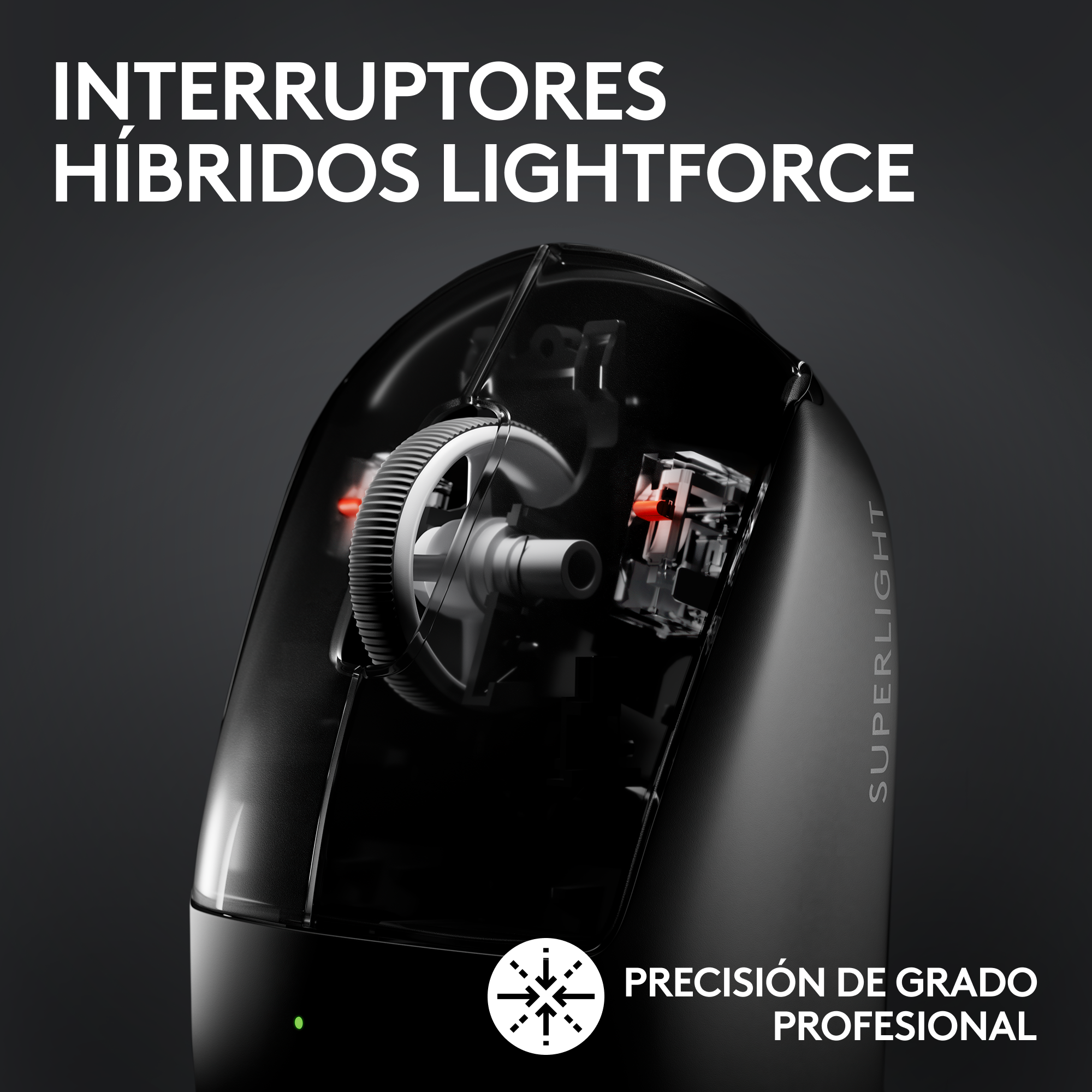 Mouse Inalámbrico Logitech G PRO X SUPERLIGHT 2 LIGHTSPEED Negro - 2