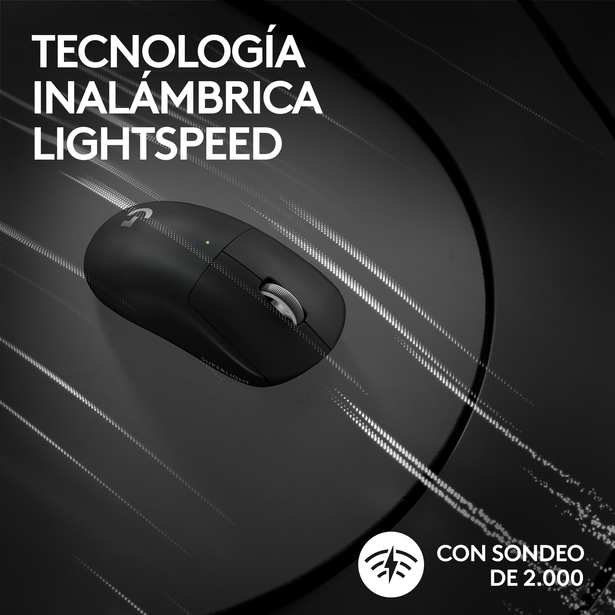 Mouse Inalámbrico Logitech G PRO X SUPERLIGHT 2 LIGHTSPEED Negro - 4