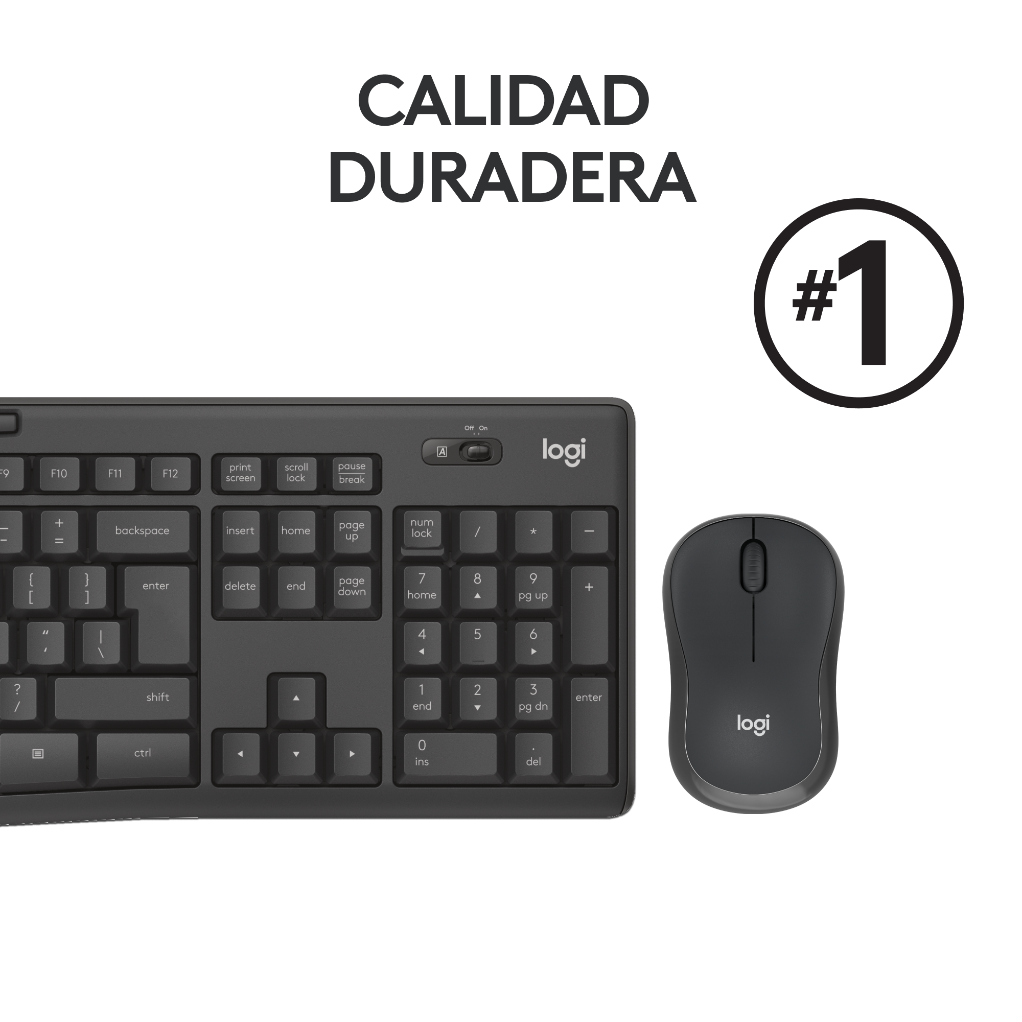 Combo teclado y Mouse silencioso inalámbrico Logitech MK295 Negro - 5