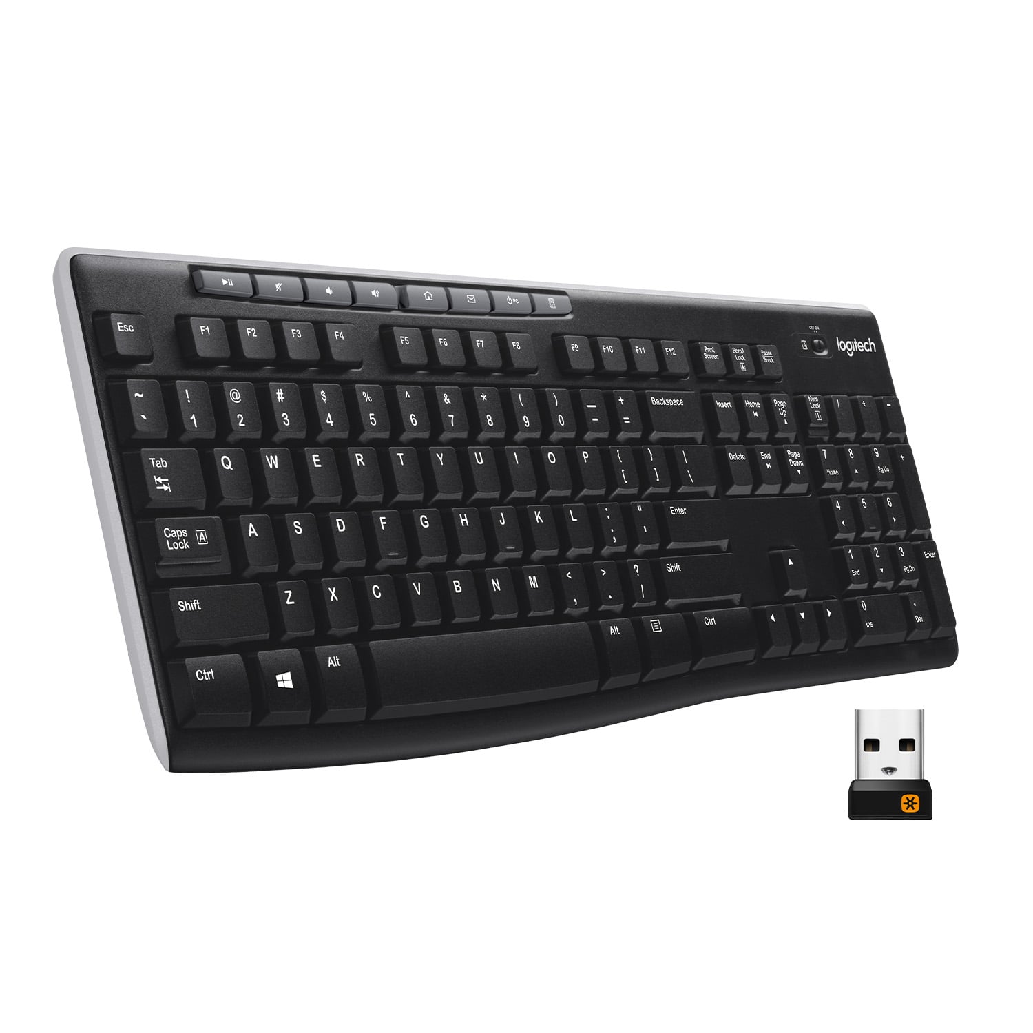 TECLADO INALÁMBRICO LOGITECH K270 NEGRO - 1