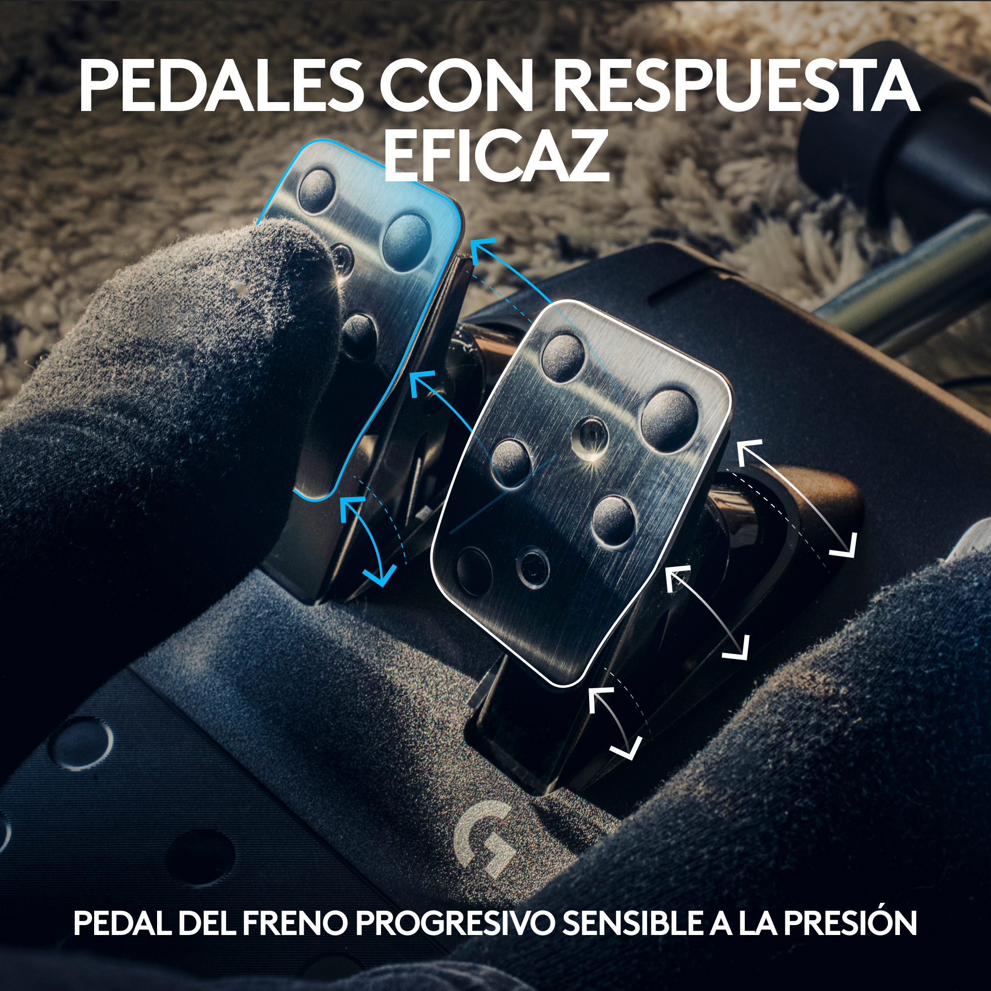 Volante de carreras y pedales G923 para Xbox Series XS, Xbox One y PC - 5