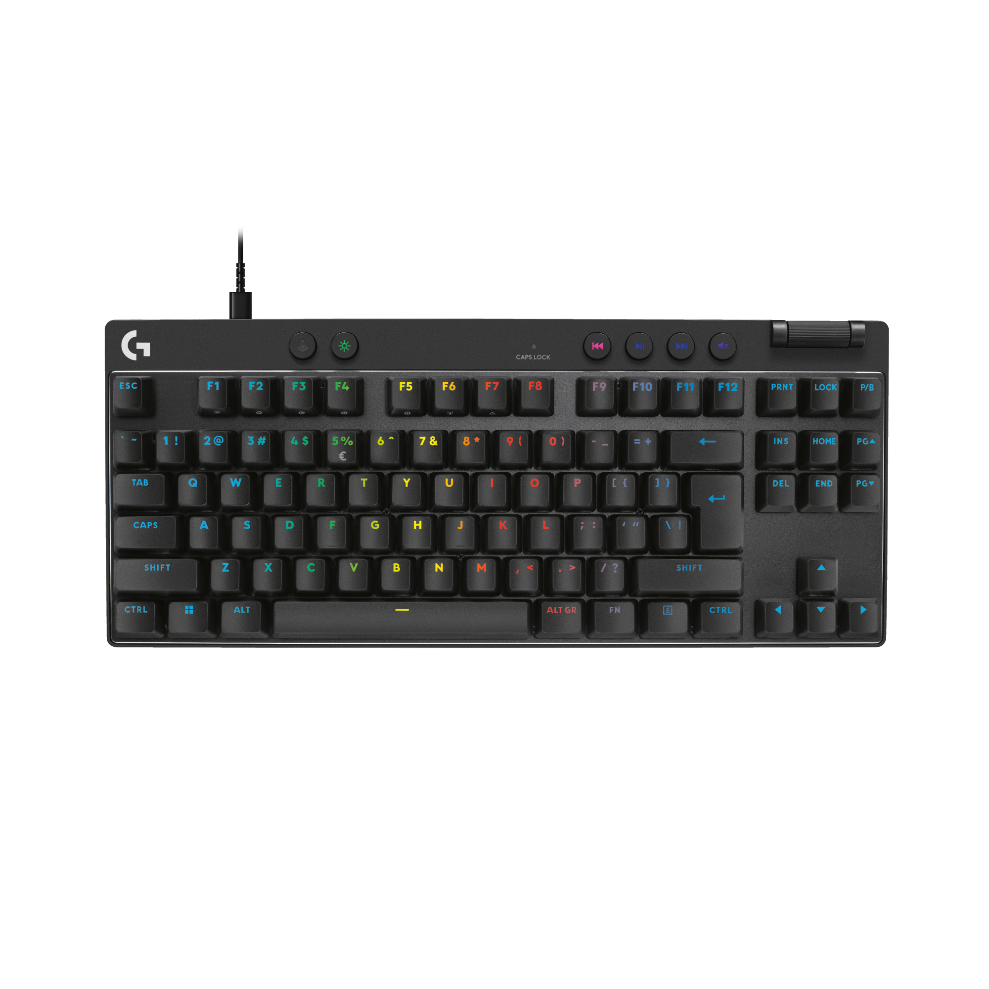 Teclado inalámbrico LOGITECH PRO X TKL RAPID con interruptores analógicos para juegos Negro - 1