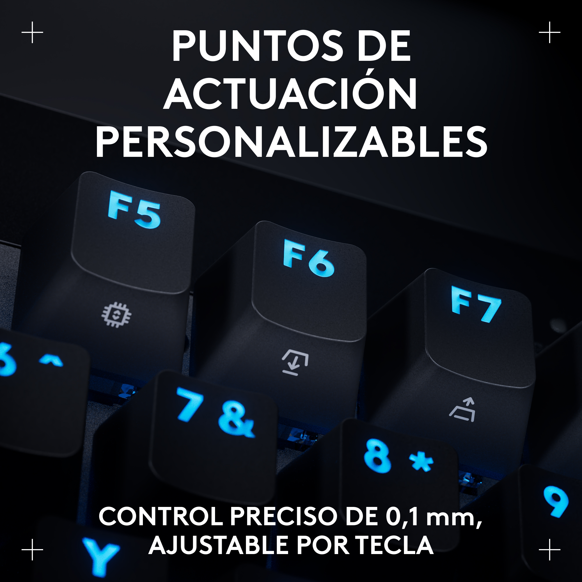 Teclado inalámbrico LOGITECH PRO X TKL RAPID con interruptores analógicos para juegos Negro - 3
