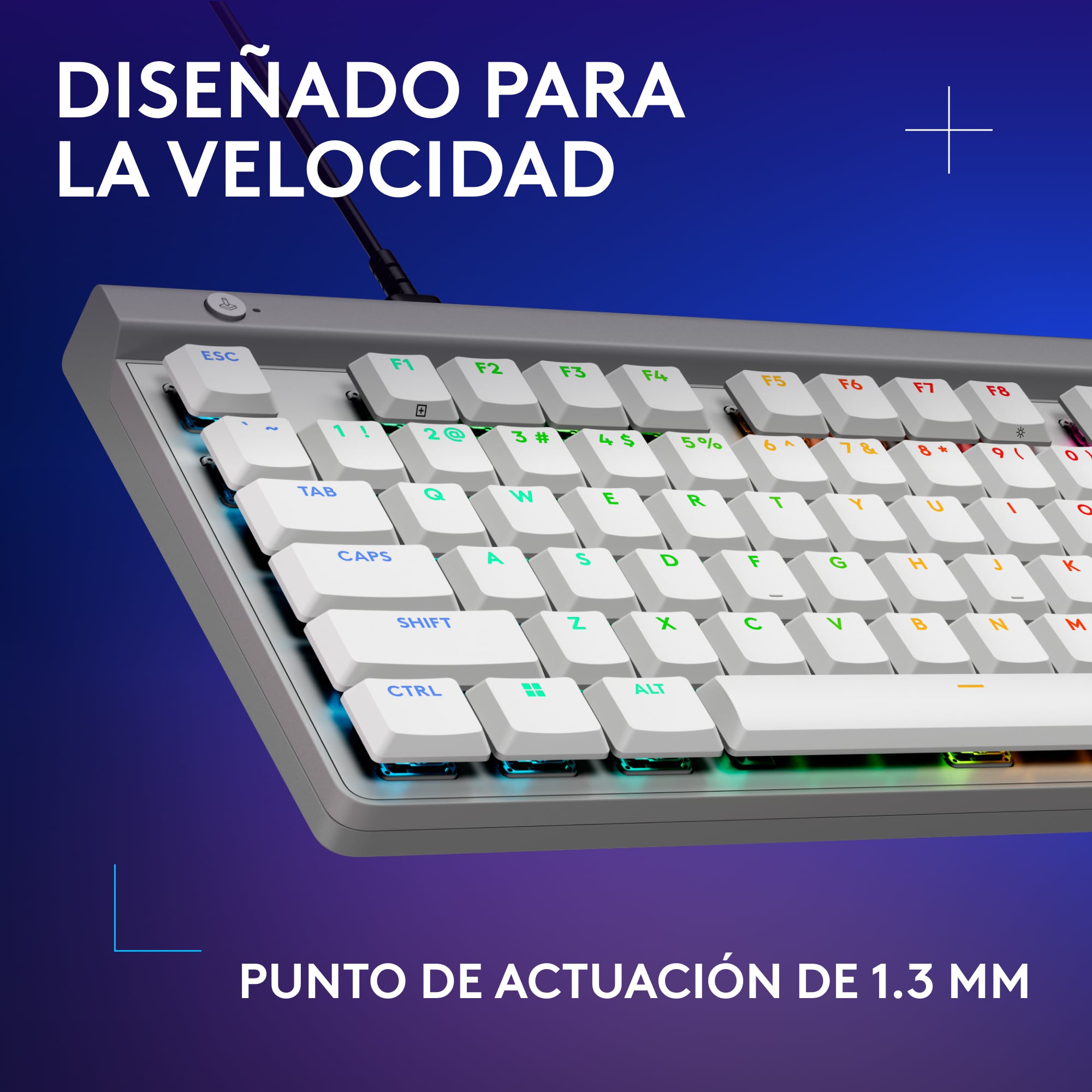 Teclado inalámbrico Logitech G515 TKL LIGHTSYNC RGB KEYCONTROL para juegos Blanco - 2