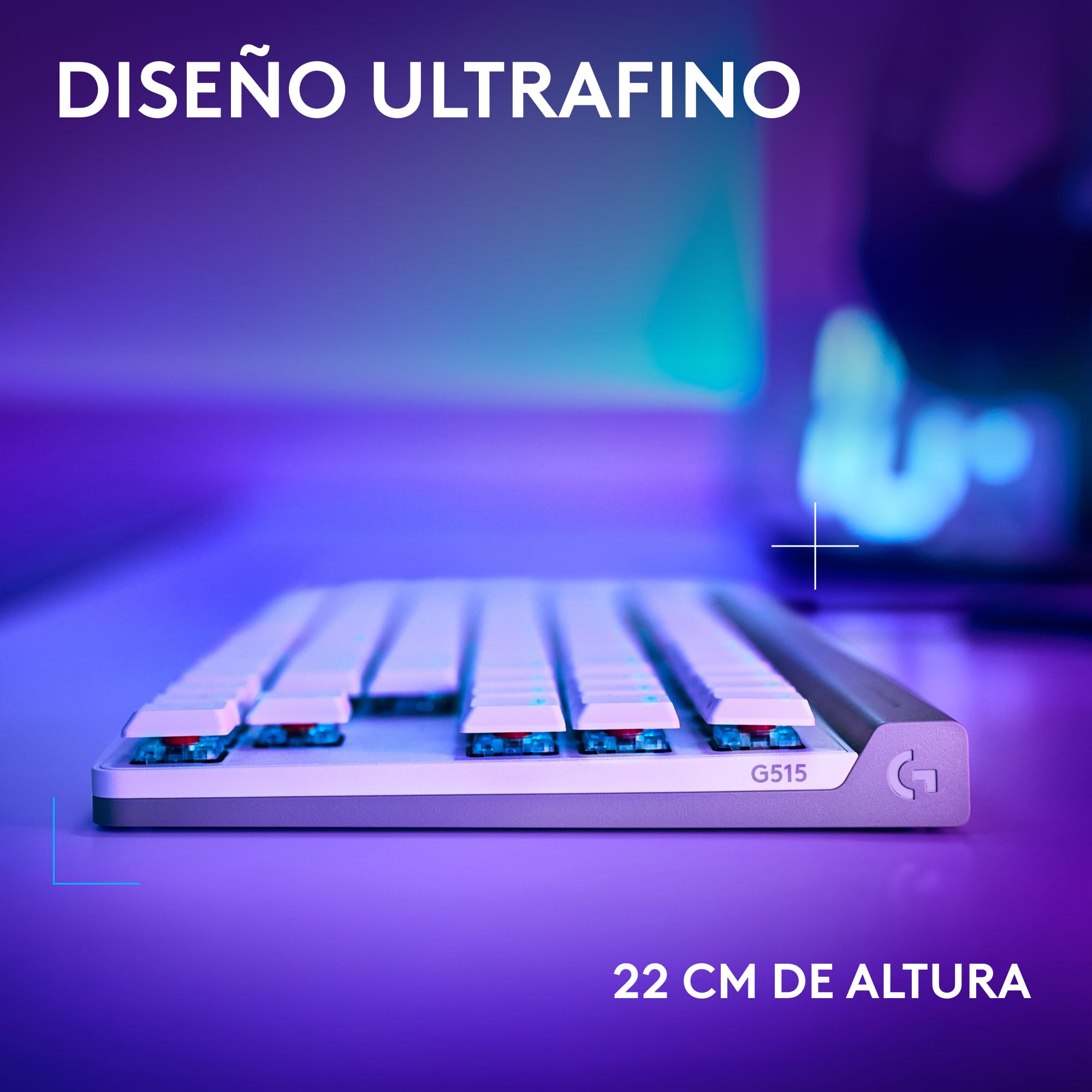 Teclado inalámbrico Logitech G515 TKL LIGHTSYNC RGB KEYCONTROL para juegos Blanco - 3