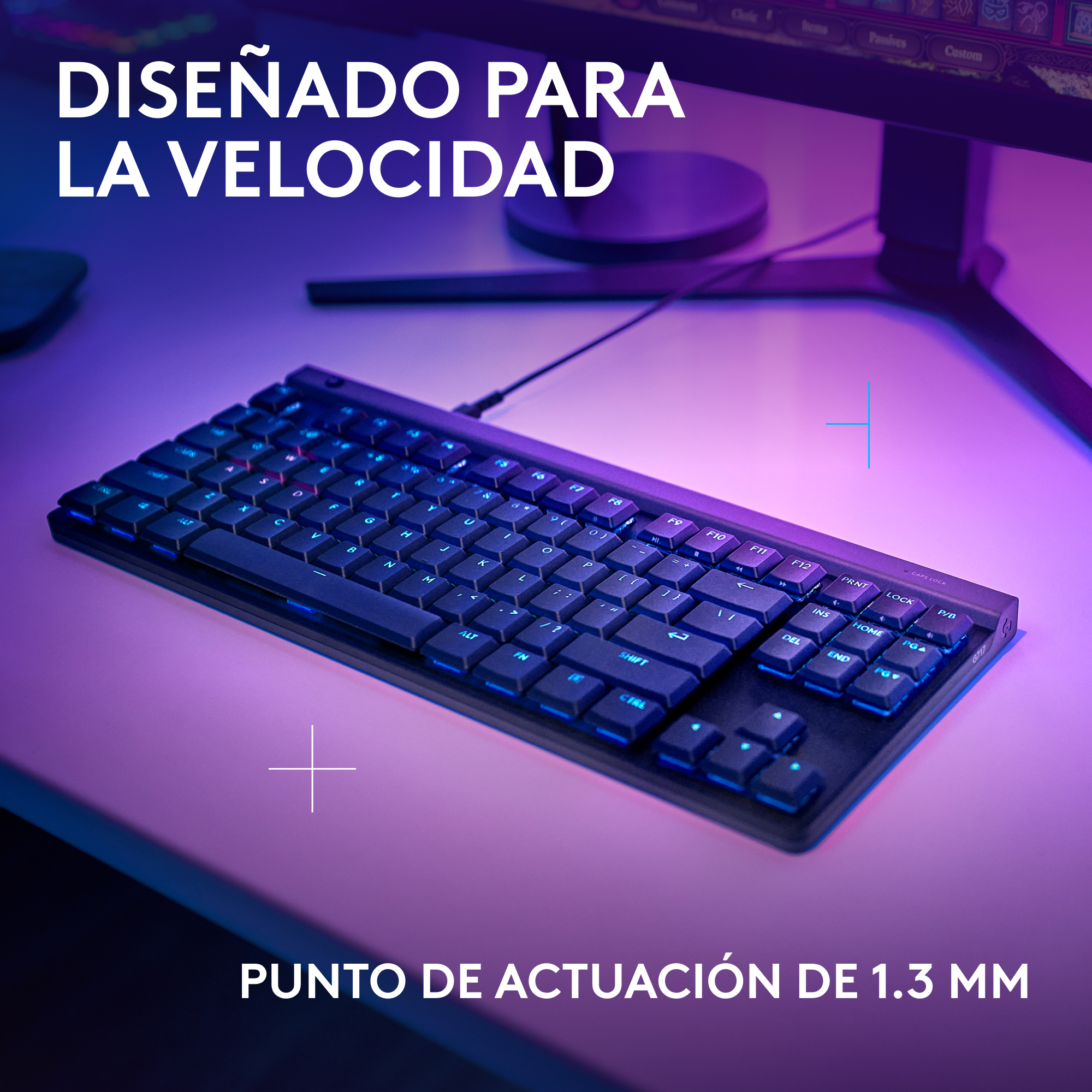 Teclado inalámbrico Logitech G515 TKL LIGHTSYNC RGB KEYCONTROL para juegos Negro - 2