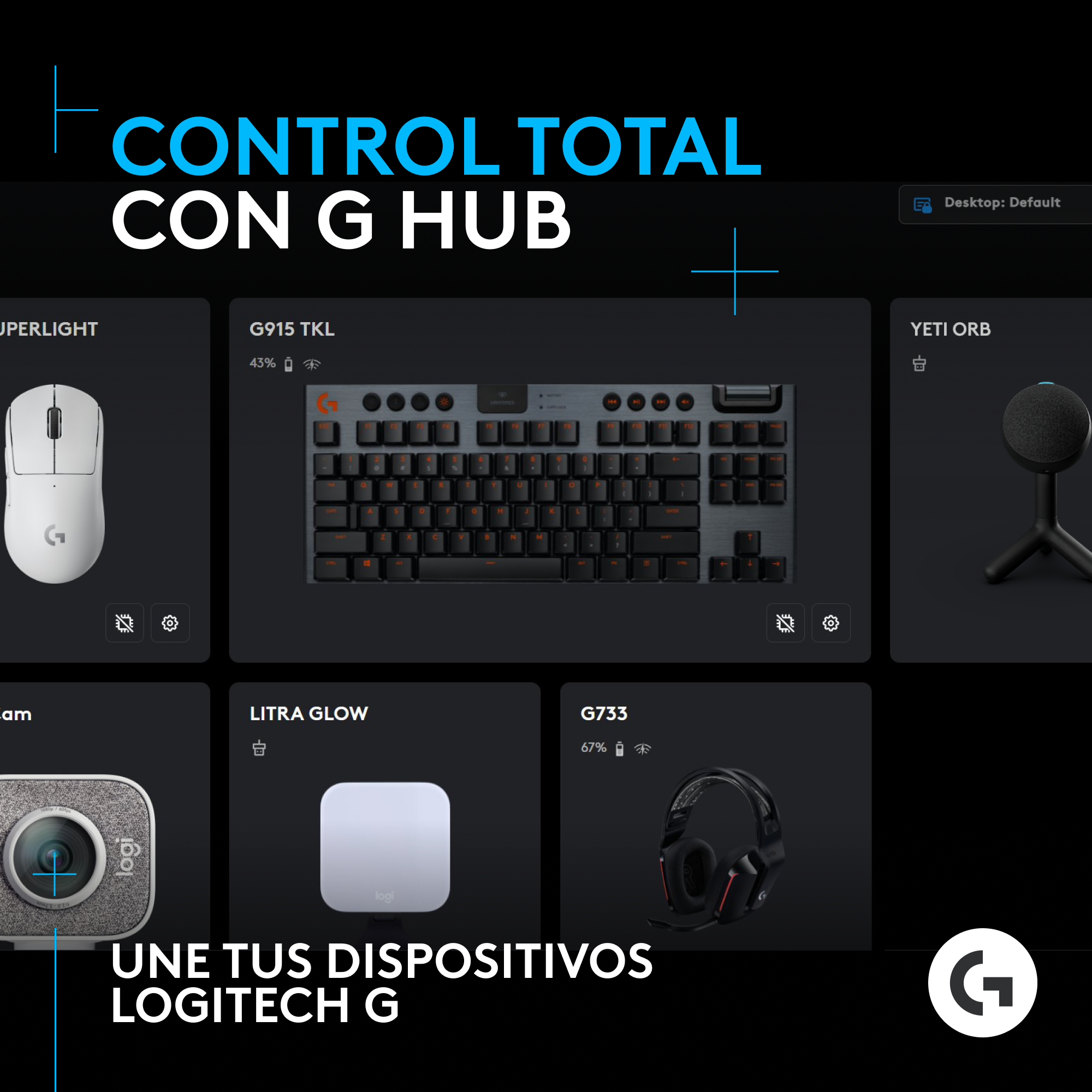 Micrófono Yeti Orb con condensador RGB para juegos Negro - 5