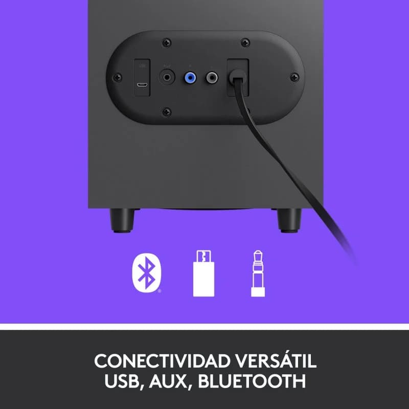 Bocinas Logitech Z407 Bluetooth para PC con Subwoofer Negro - 3