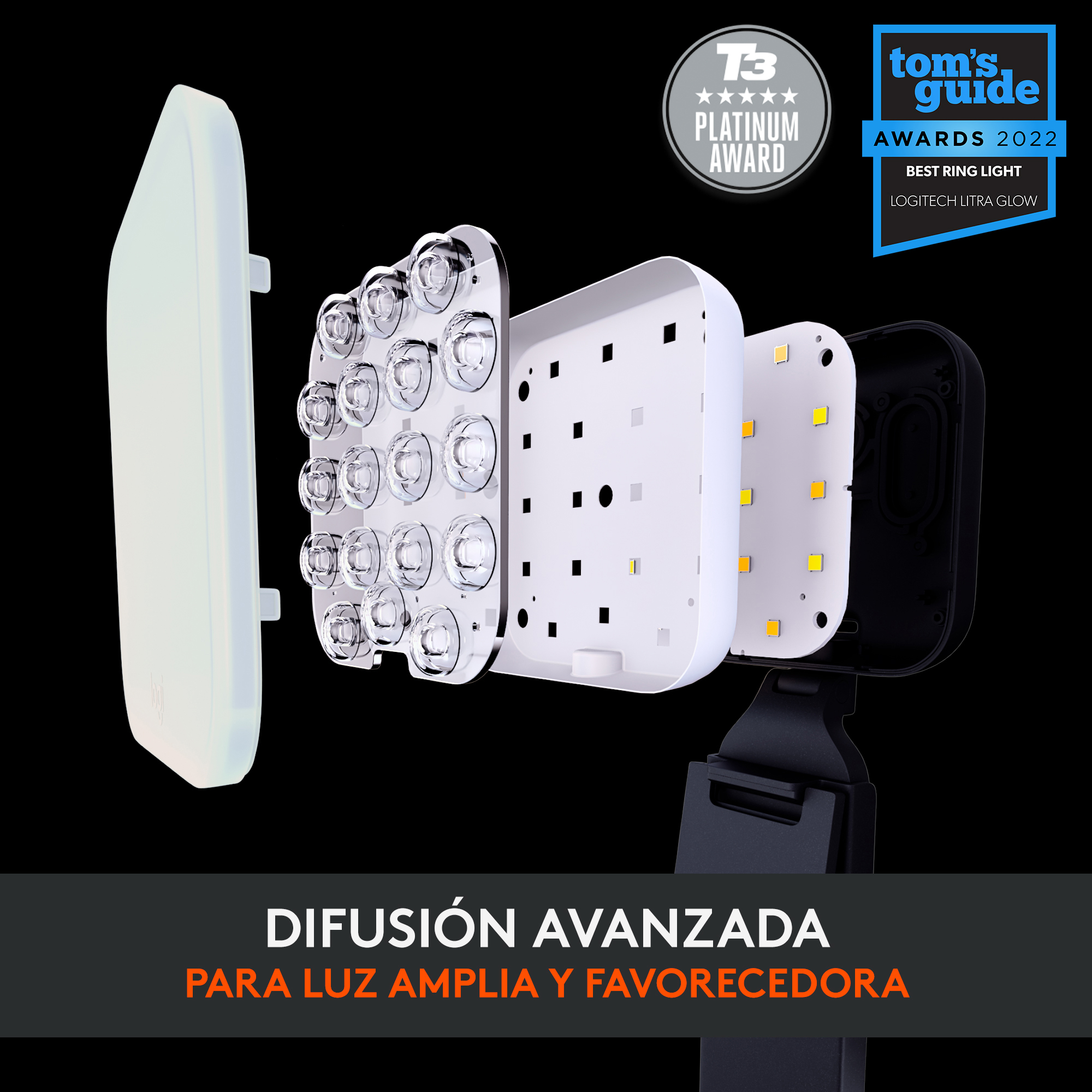 Luz para Streaming Logitech Litra Glow Premium LED - 2
