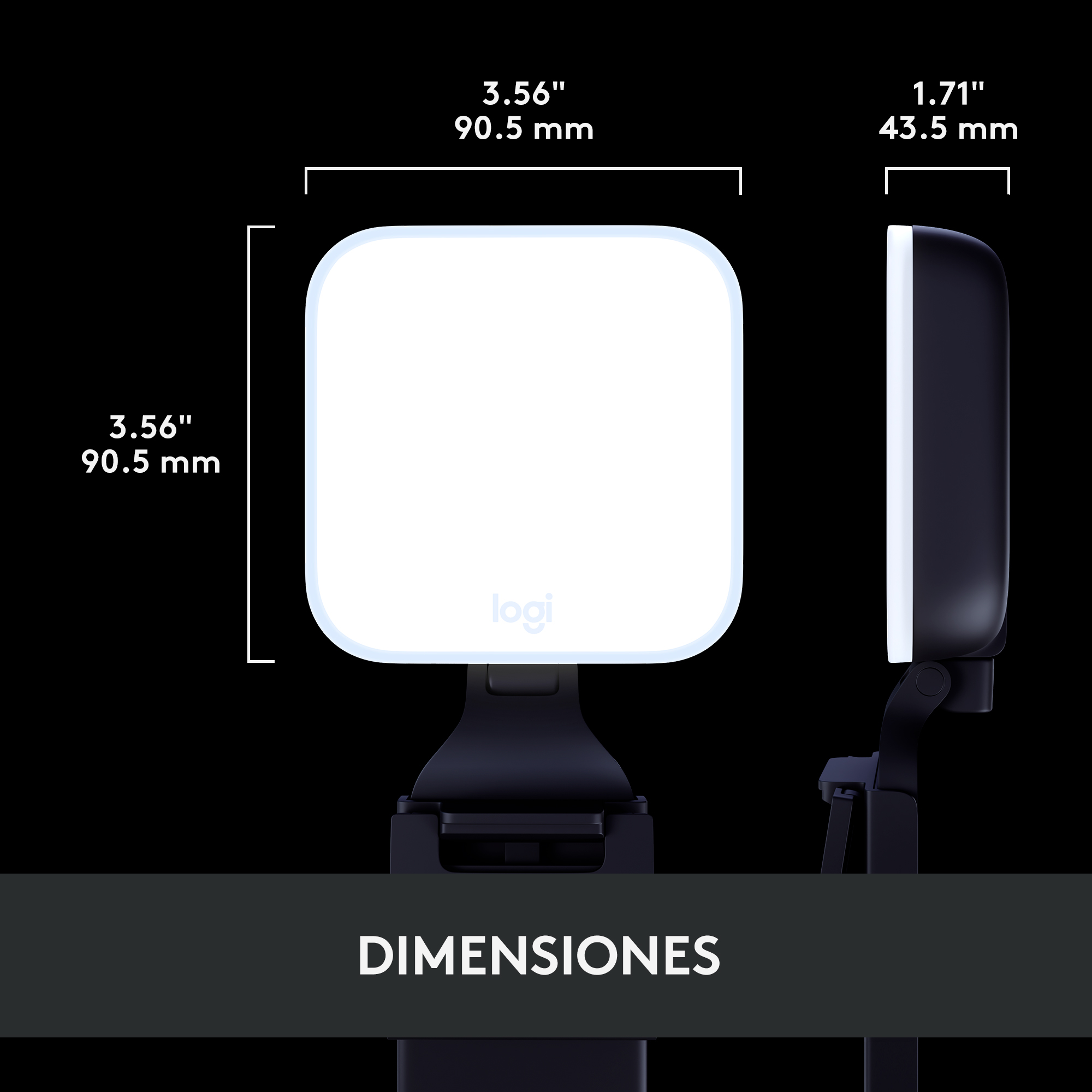 Luz para Streaming Logitech Litra Glow Premium LED - 8