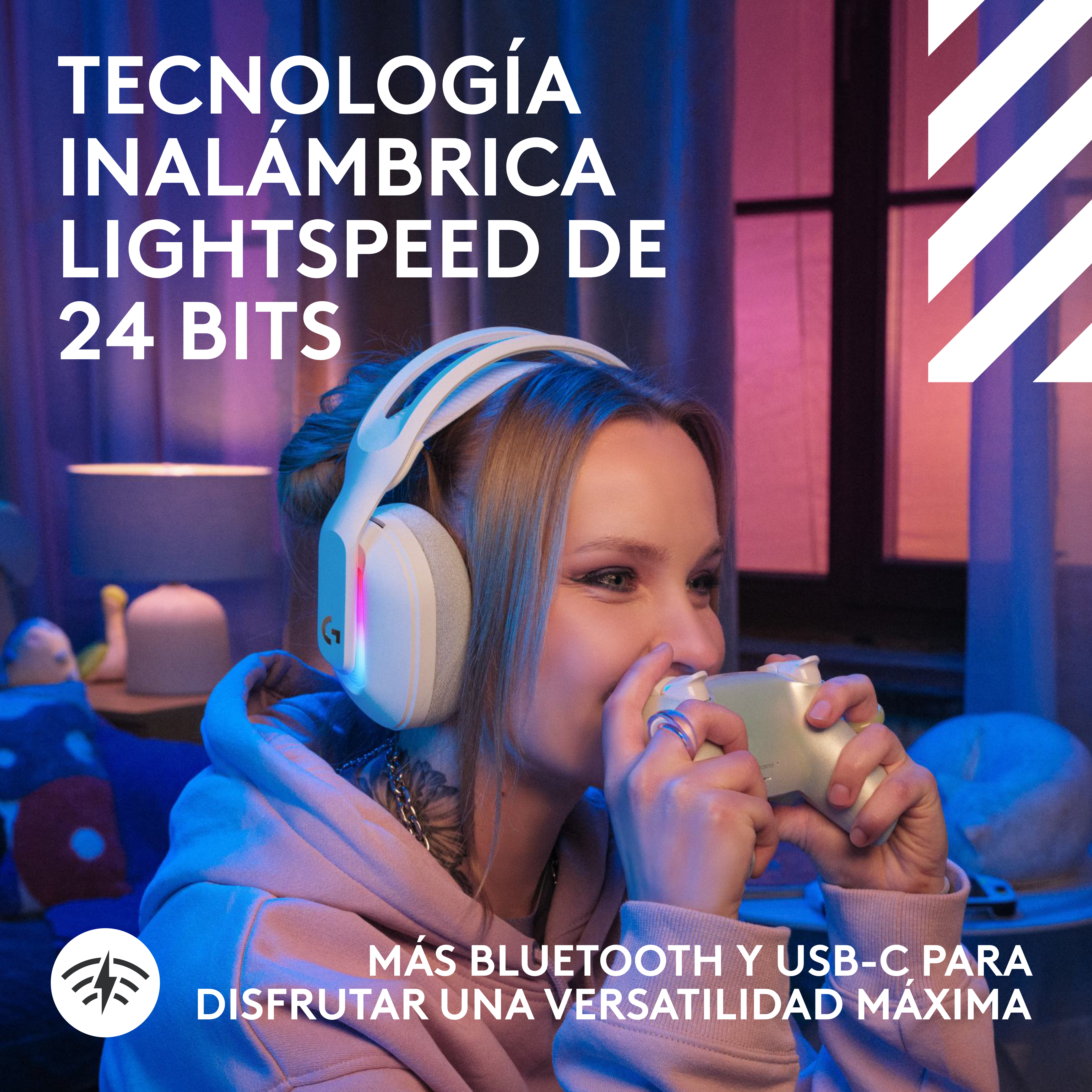 Audífonos con micrófono inalámbricos ASTRO Gaming A20X para PC-PS5-XBOX Blanco - 8