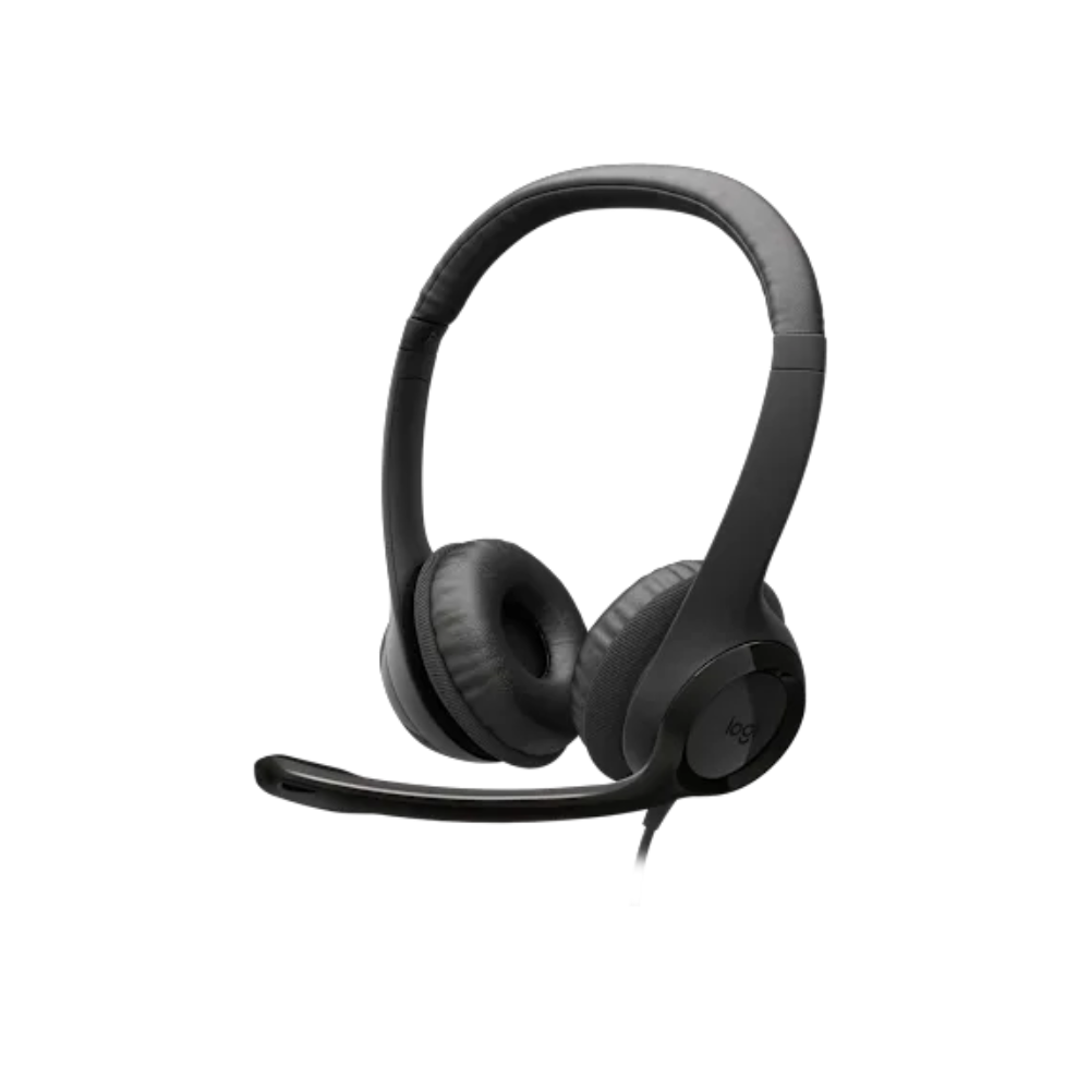 AUDÍFONOS CON MICRÓFONO Y CABLE H390 USB-C DE LOGITECH NEGRO - 1