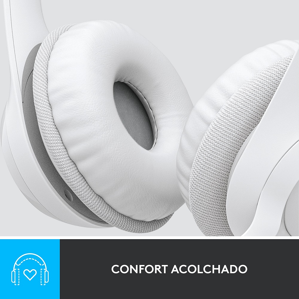 COMBO CÁMARA WEB LOGITECH BRIO 100 +AUDIFONO USB H390 BLANCO - 10