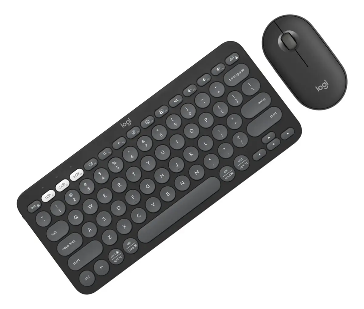COMBO BT LOGITECH PEBBLE2:TECLADO K380S + MOUSE M350S NEGRO - 1