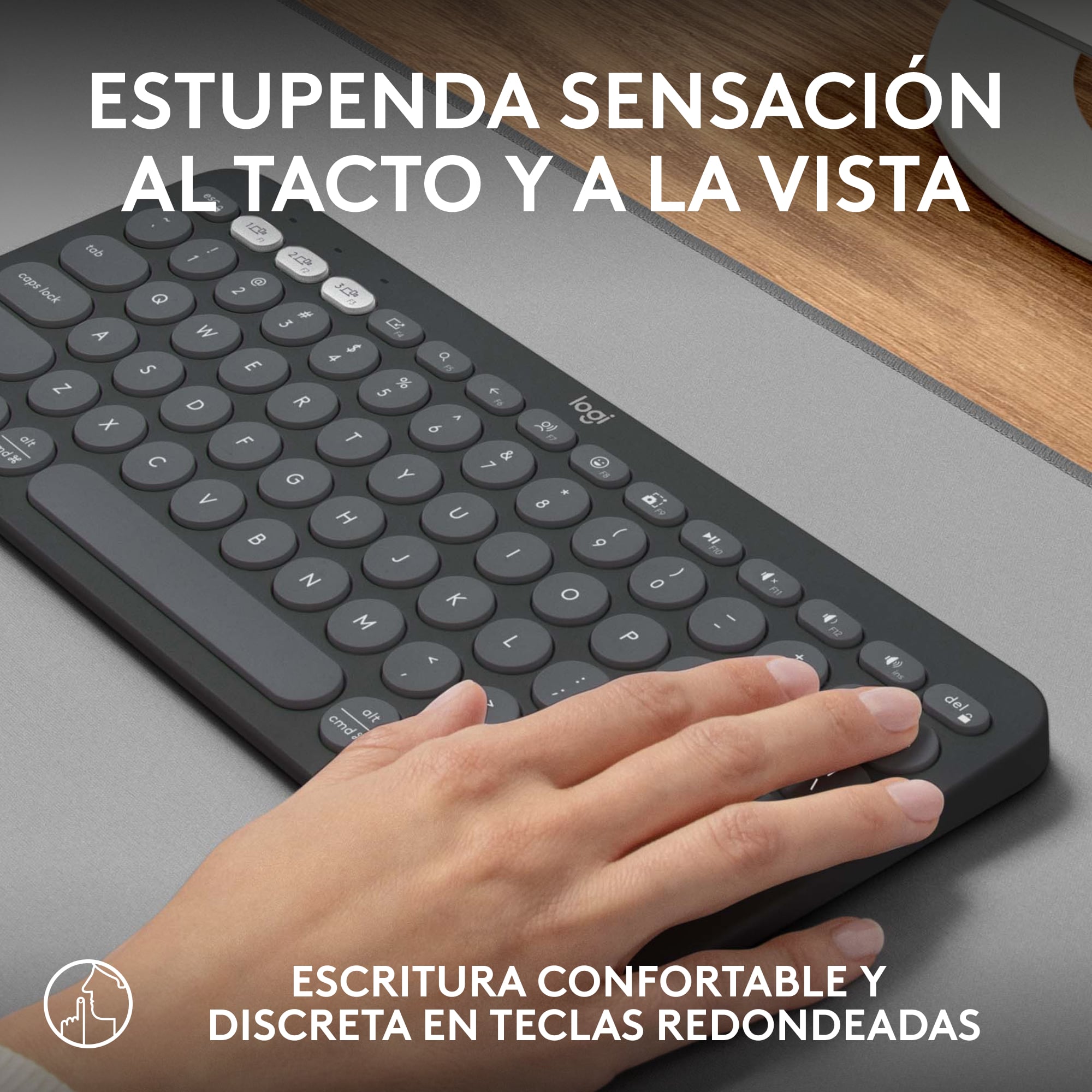 COMBO BT LOGITECH PEBBLE2:TECLADO K380S + MOUSE M350S NEGRO - 4