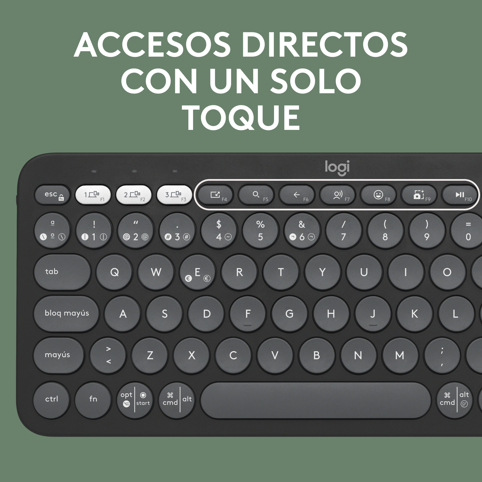 COMBO BT LOGITECH TECLADO K380S + MOUSE M240 NEGRO - 4