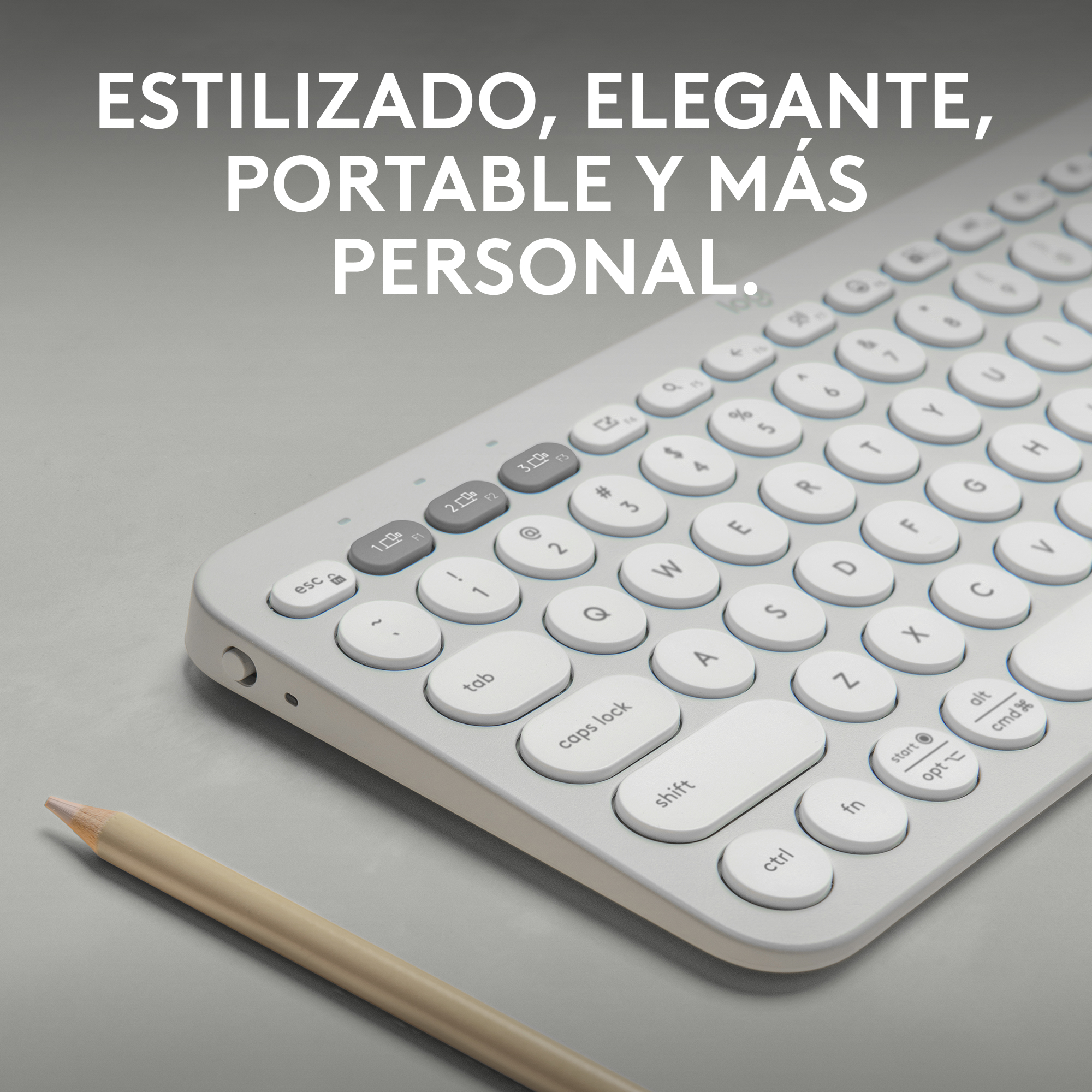 COMBO BT LOGITECH TECLADO K380S + MOUSE M240 BLANCO - 2