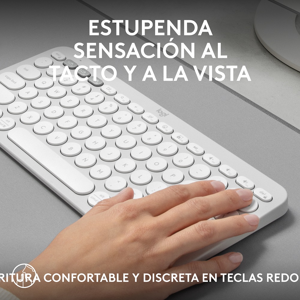 COMBO BT LOGITECH TECLADO K380S + MOUSE M240 BLANCO - 5