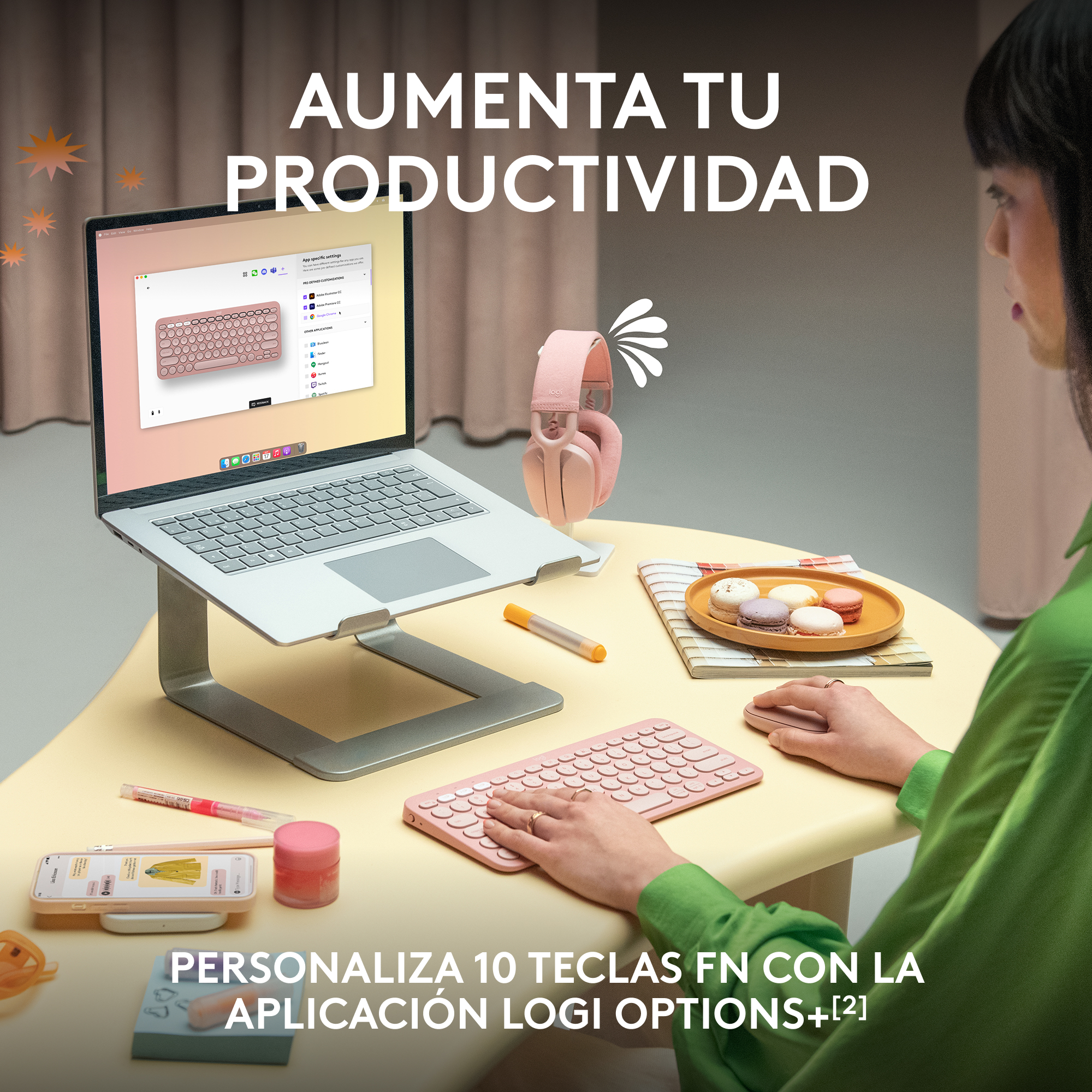 COMBO BT LOGITECH TECLADO K380S + MOUSE M240 BLANCO - 6