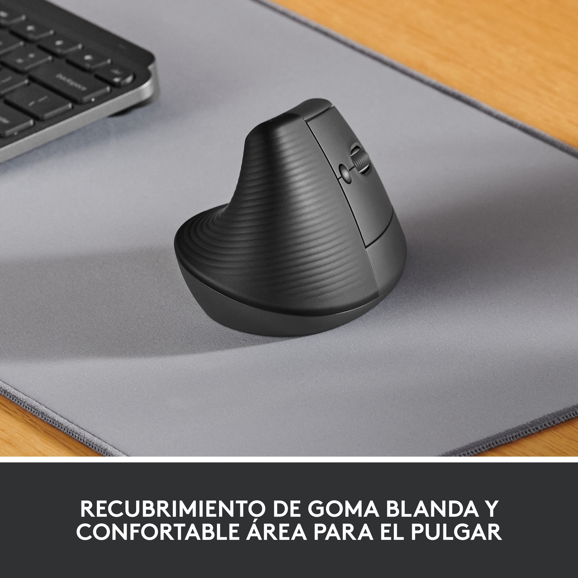 COMBO LOGITECH ERGONÓMICO TECLADO WAVE + MOUSE LIFT NEGRO - 8