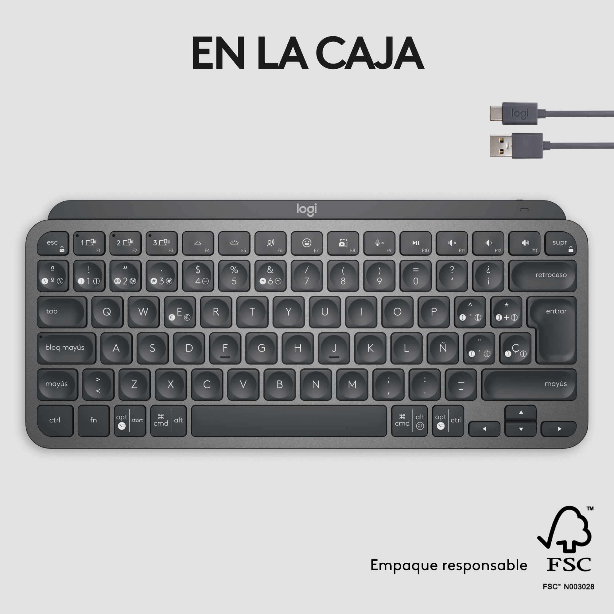 COMBO MOUSE MX MASTER 3S + TECLADO MX KYES MINI - 4