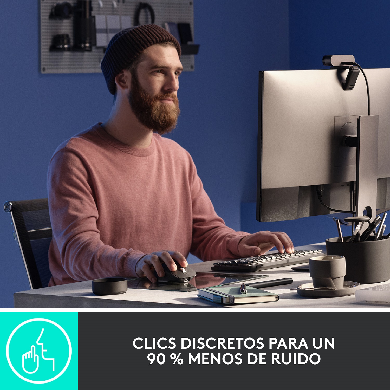COMBO MOUSE MX MASTER 3S + TECLADO MX KYES MINI - 8