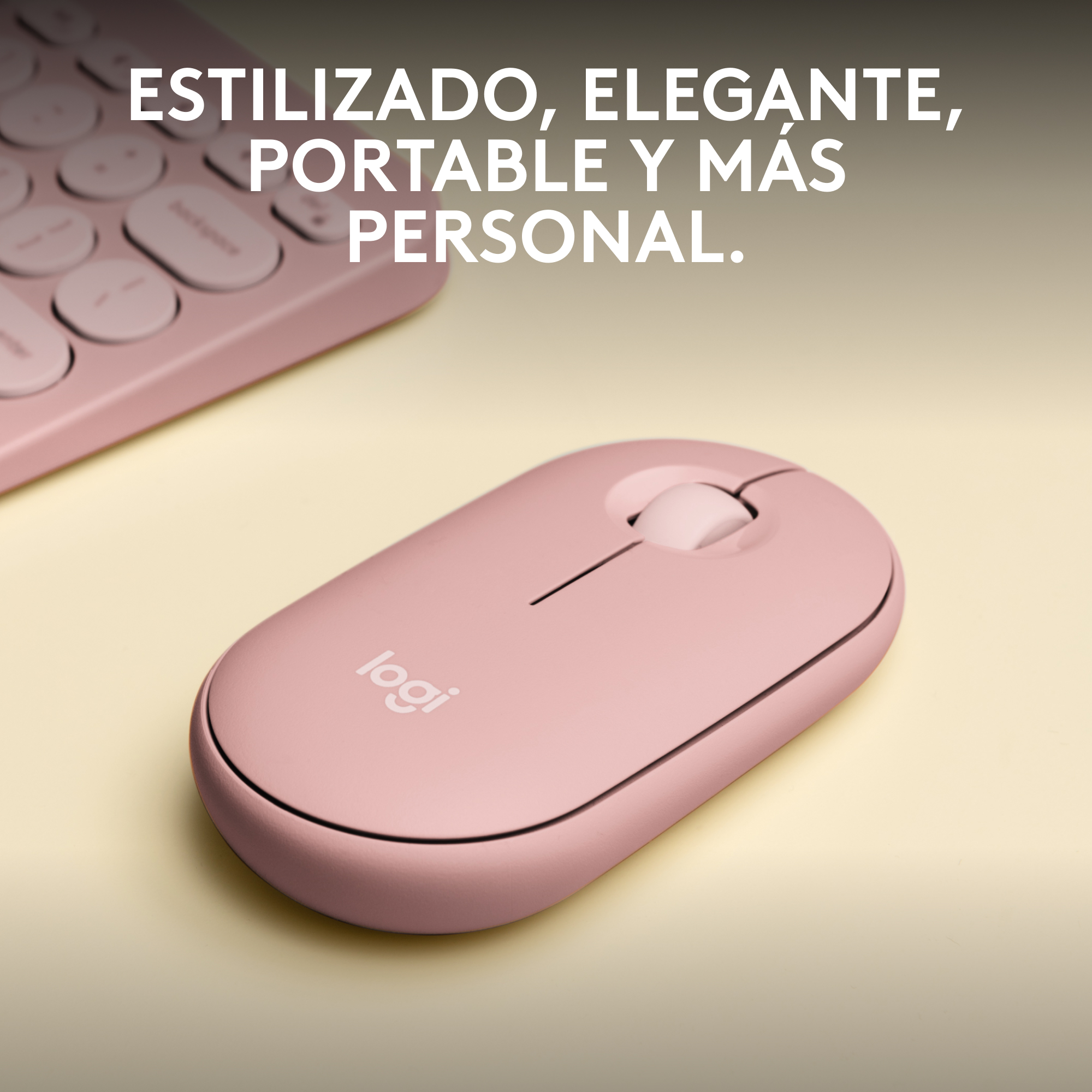 COMBO BT LOGITECH PEBBLE2:TECLADO K380S + MOUSE M350S ROSADO - 7